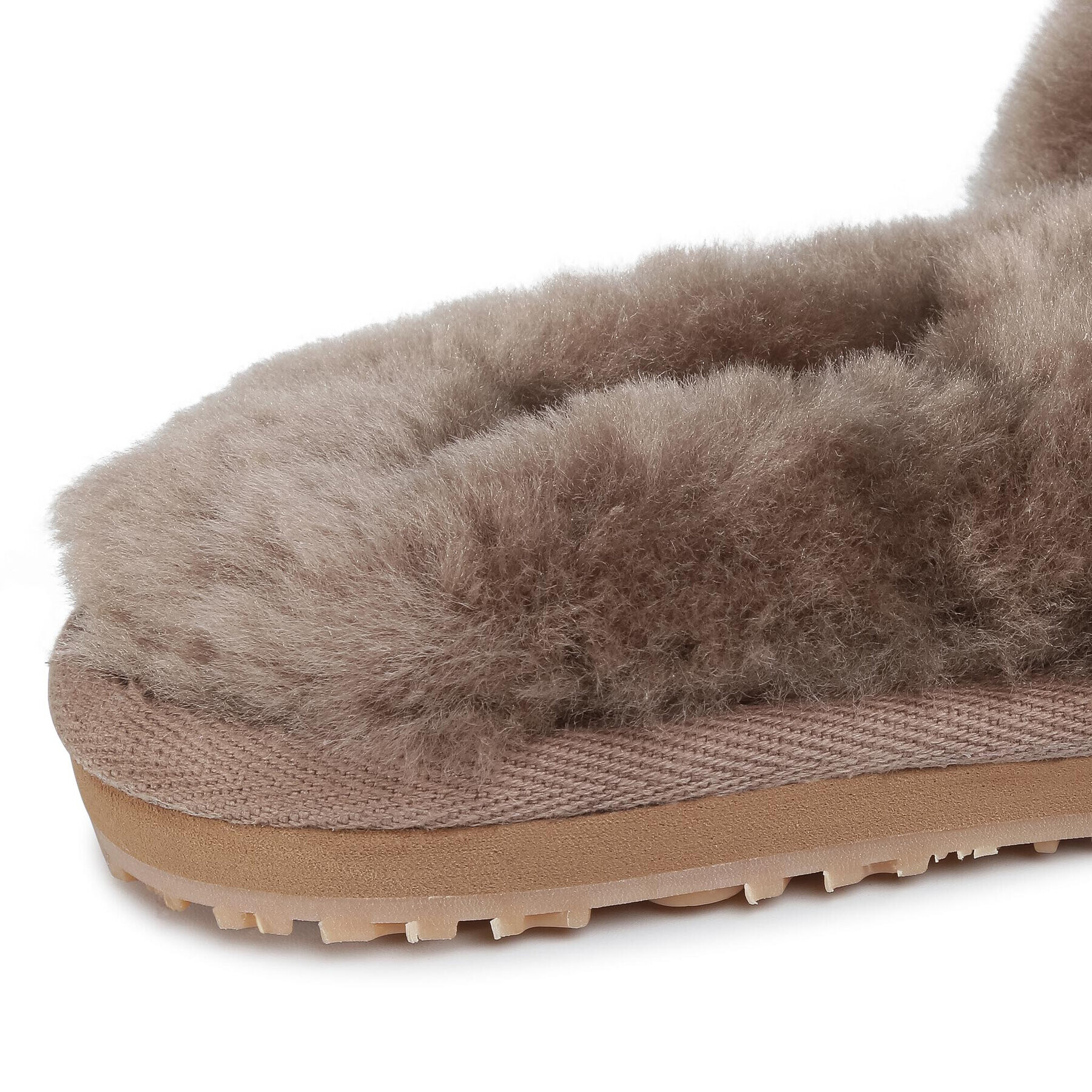 Mou Šľapky Sheepskin Fur Slide Slipper FW161001L Hnedá - Pepit.sk