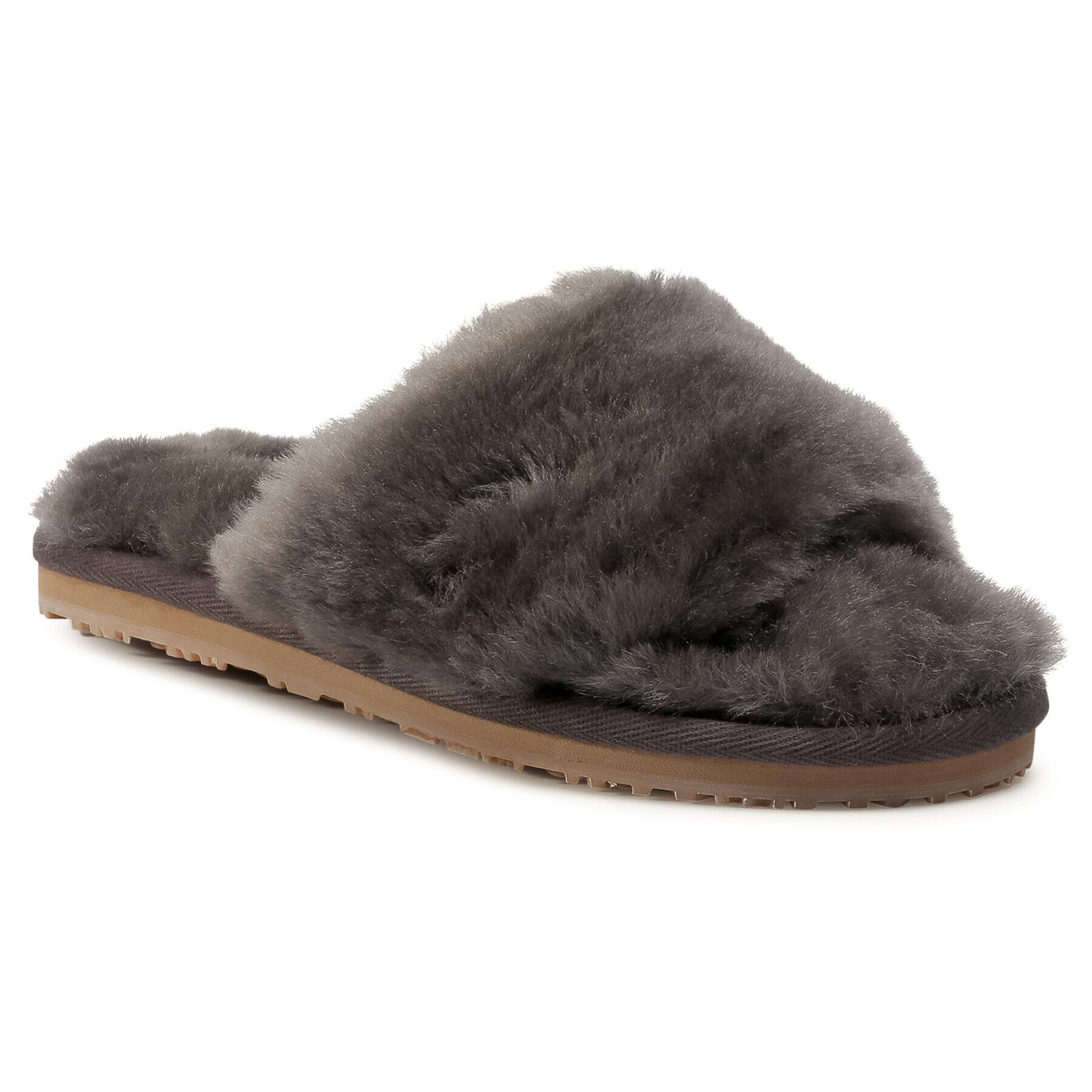 Mou Šľapky Sheepskin Fur Slide Slipper FW161001L Sivá - Pepit.sk