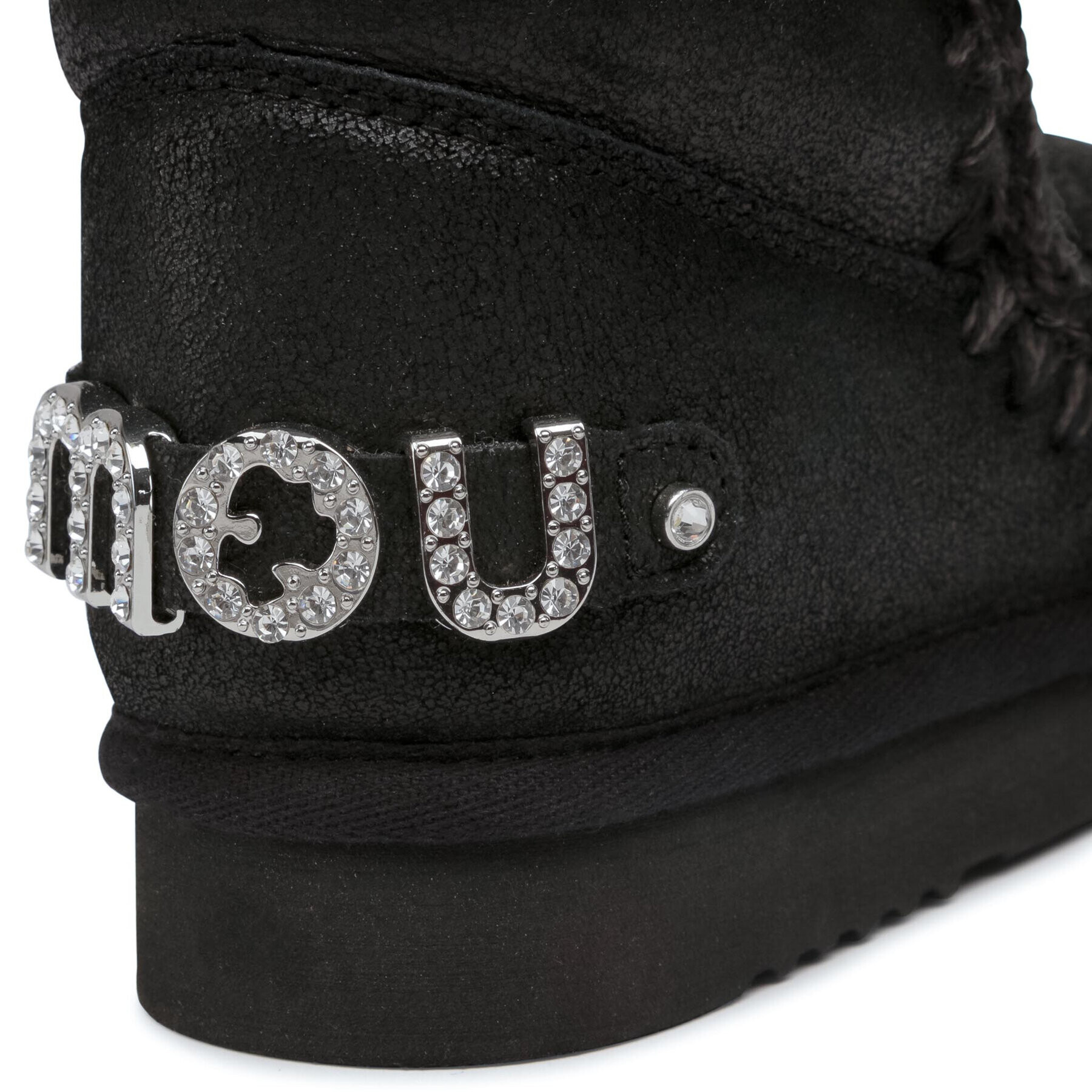 Mou Topánky Eskimo 18 With Rhinestones Logo Čierna - Pepit.sk