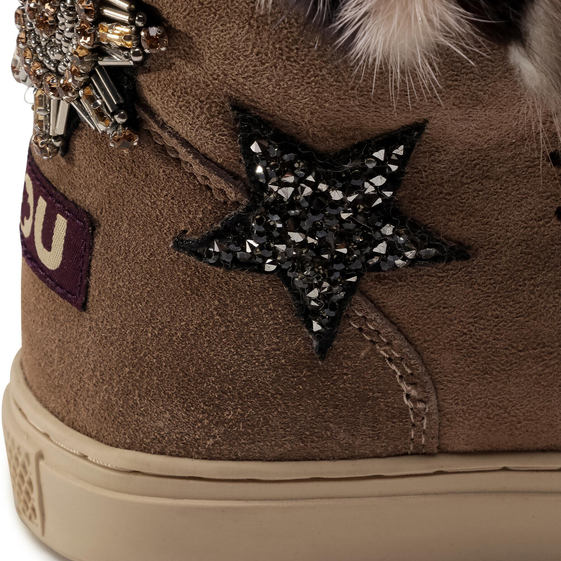 Mou Topánky Eskimo Sneaker Star Patch&Mink FW111006A Hnedá - Pepit.sk