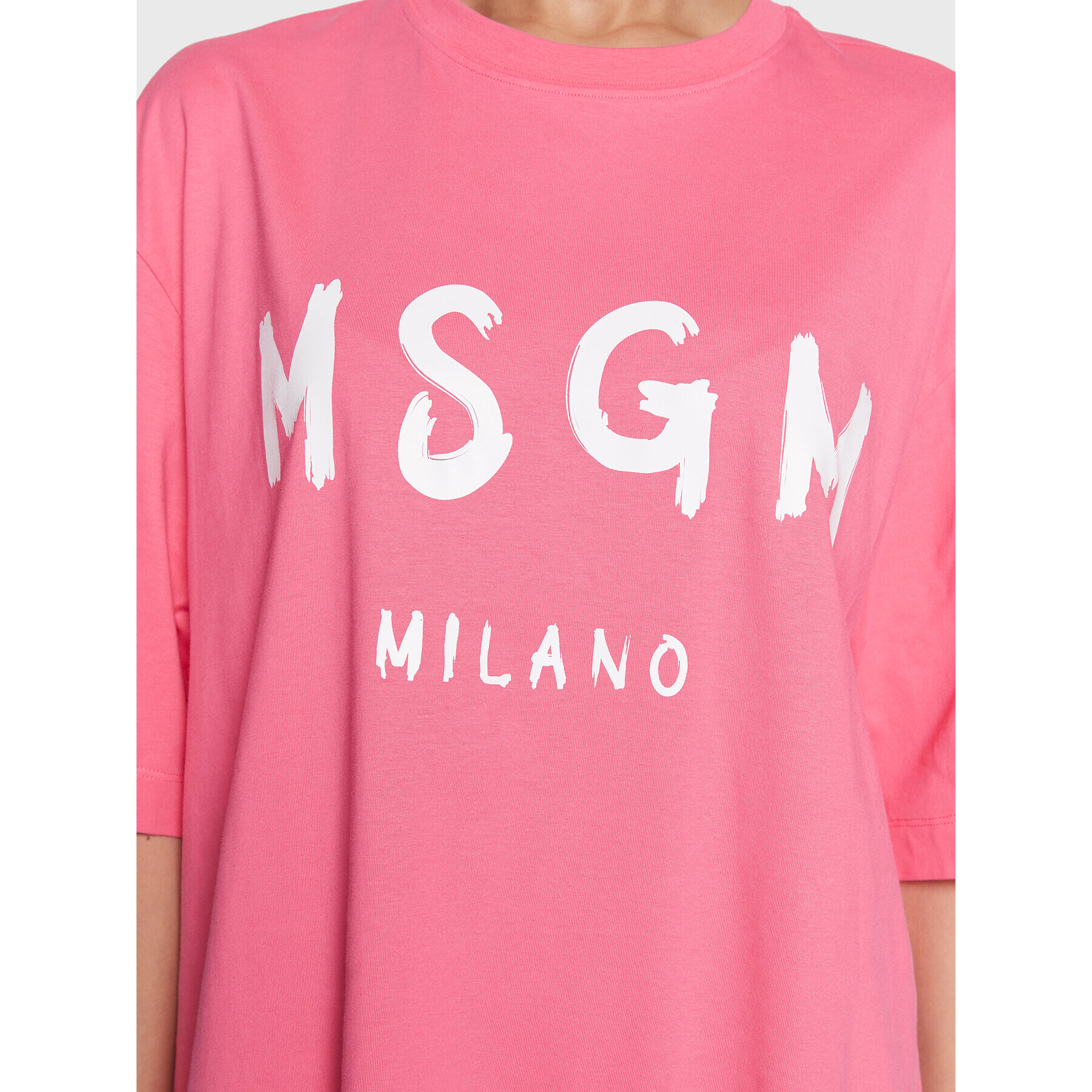 MSGM Každodenné šaty 3441MDA510 237002 Ružová Regular Fit - Pepit.sk