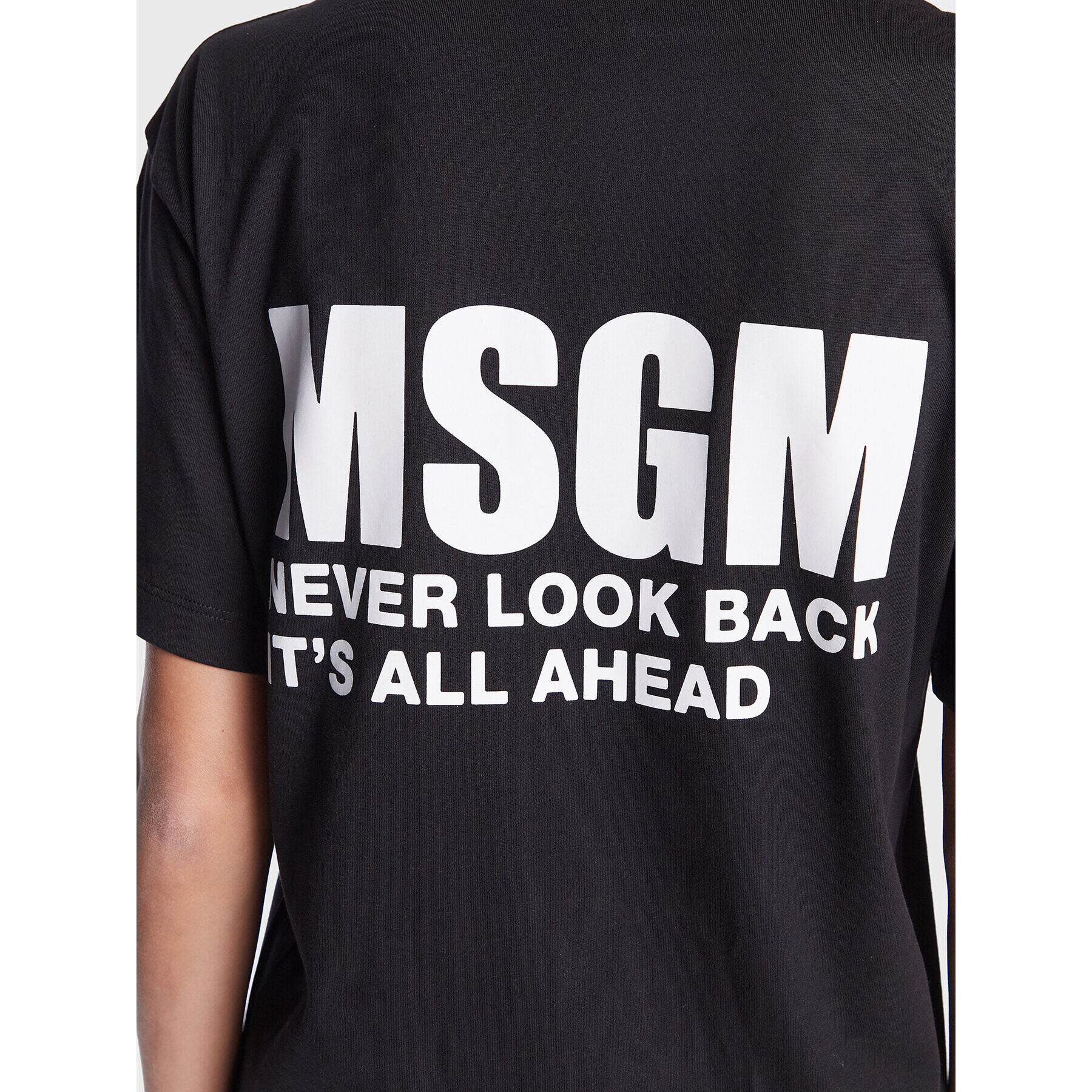 MSGM Každodenné šaty 3441MDA82 237002 Čierna Regular Fit - Pepit.sk