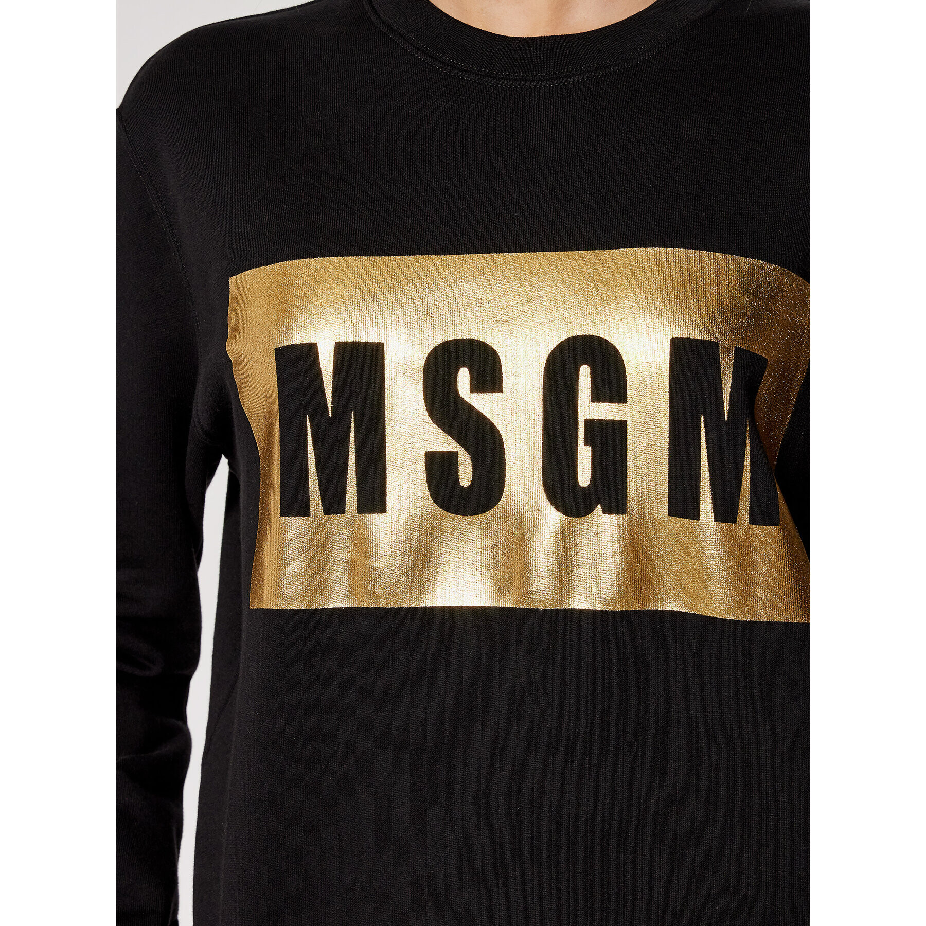 MSGM Mikina 3141MDM523M 217799 Čierna Regular Fit - Pepit.sk