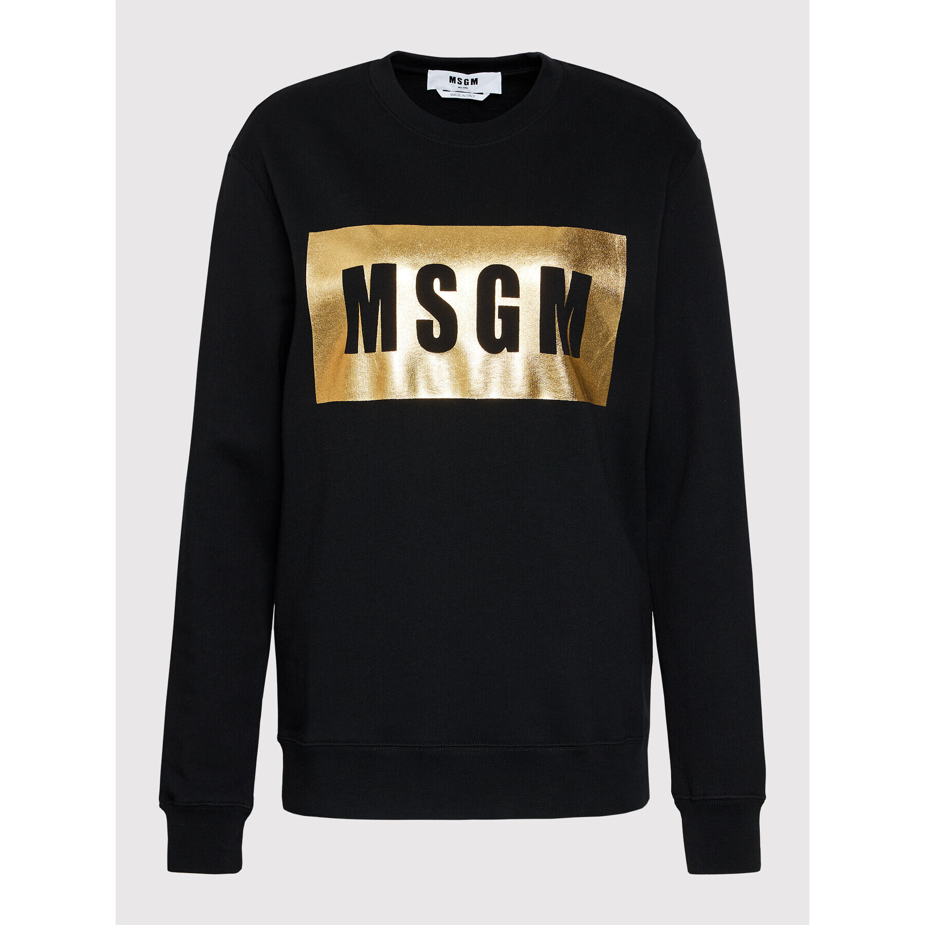 MSGM Mikina 3141MDM523M 217799 Čierna Regular Fit - Pepit.sk