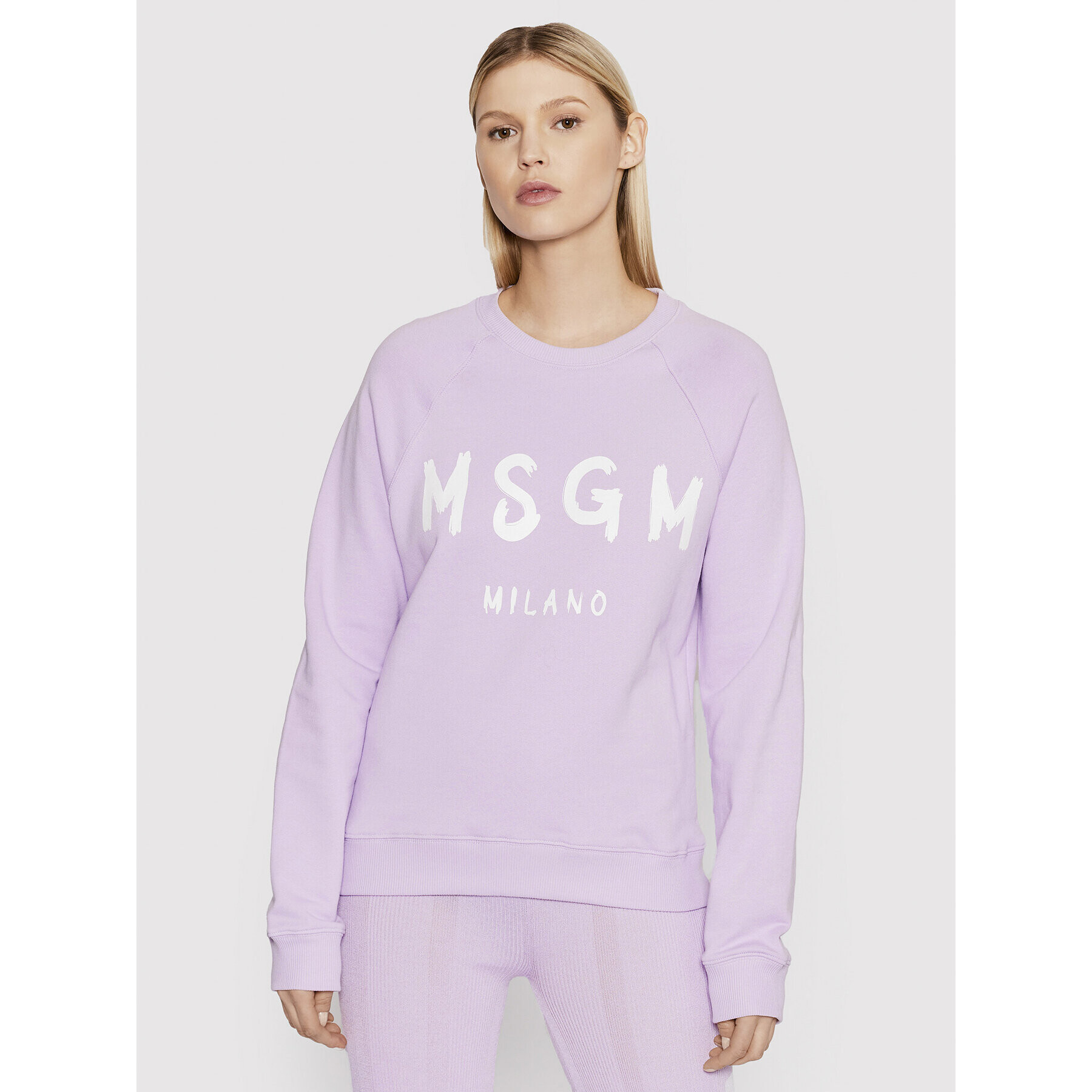 MSGM Mikina 3241MDM513 227299 Fialová Regular Fit - Pepit.sk