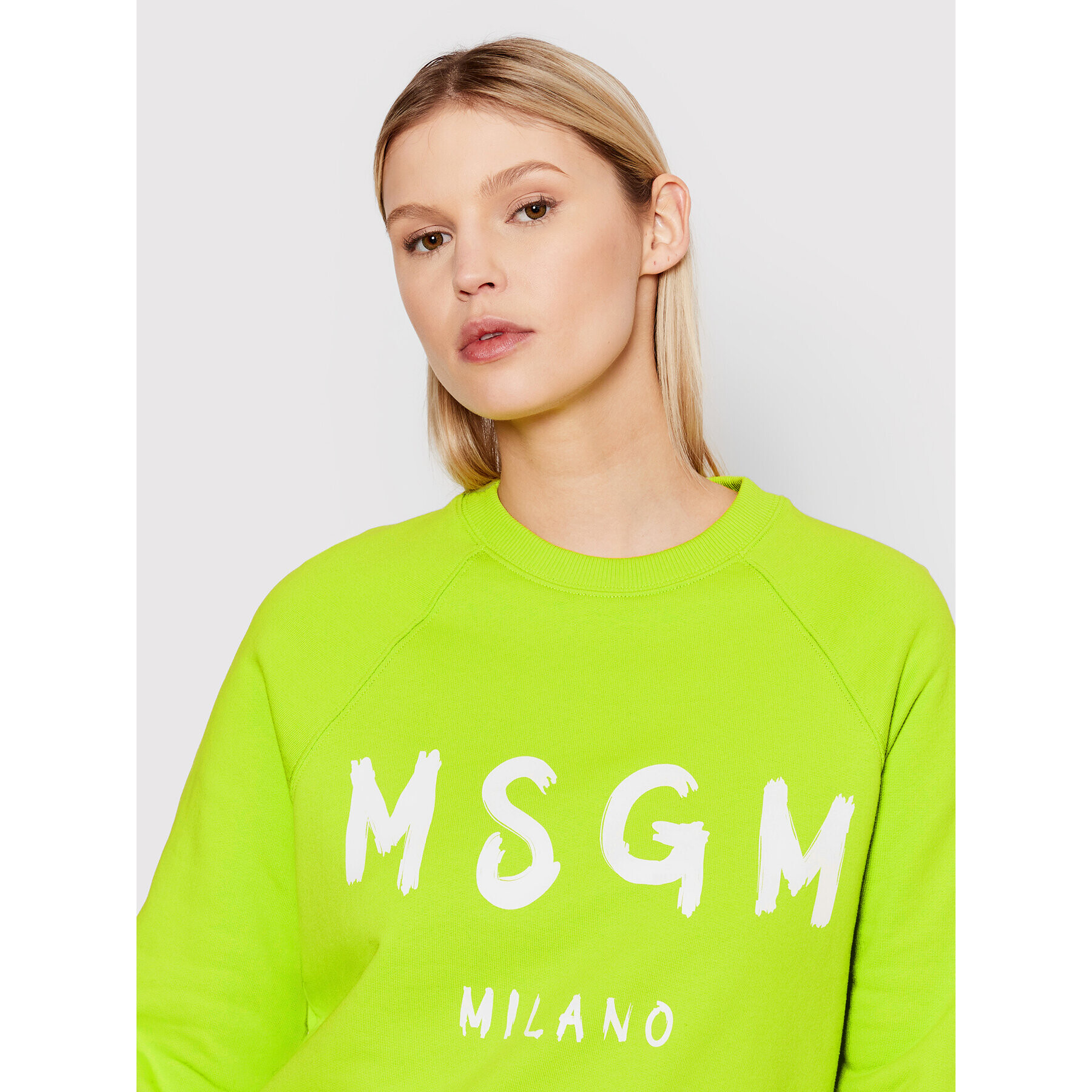 MSGM Mikina 3241MDM513 227299 Zelená Regular Fit - Pepit.sk