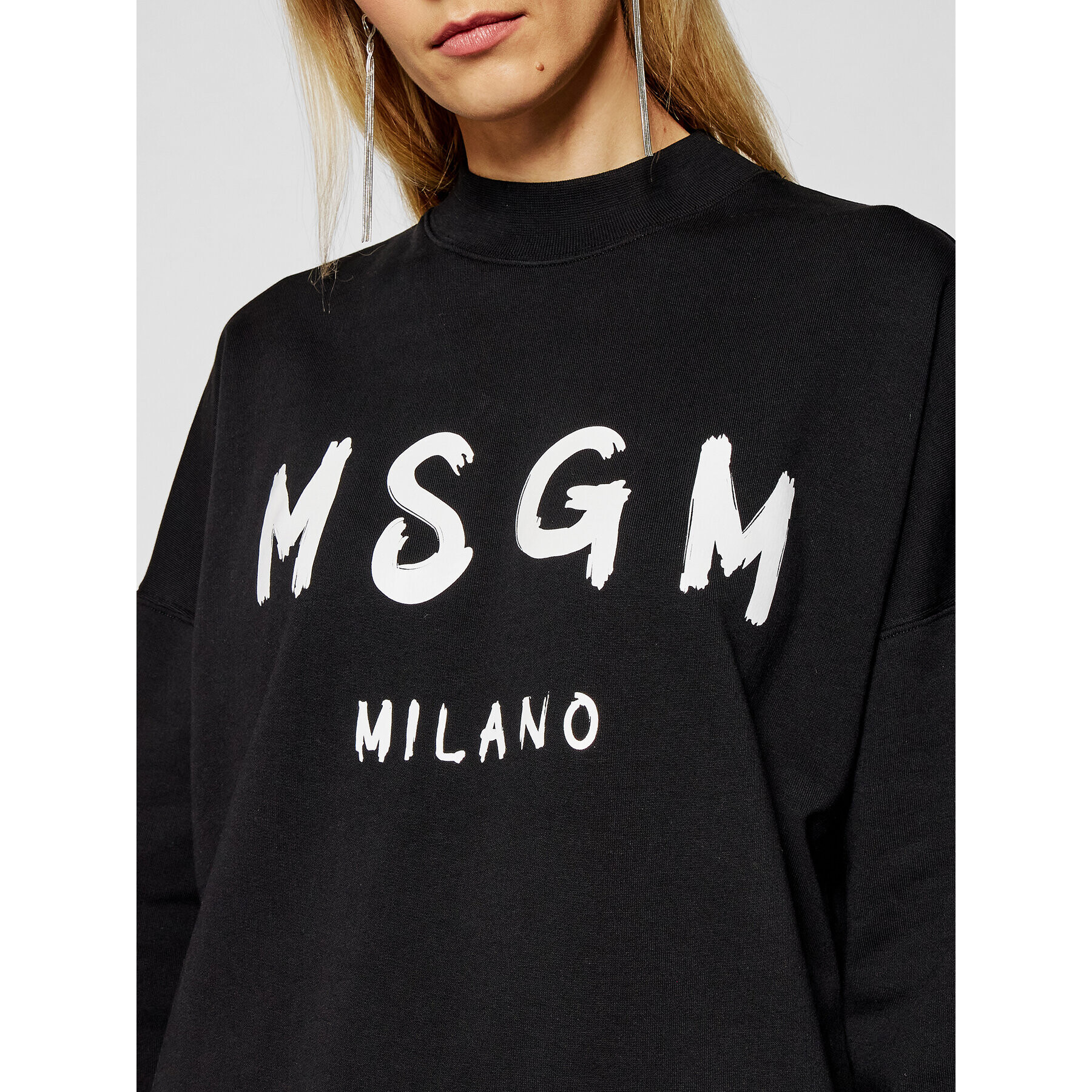 MSGM Úpletové šaty 3041MDA67 217299 Čierna Regular Fit - Pepit.sk