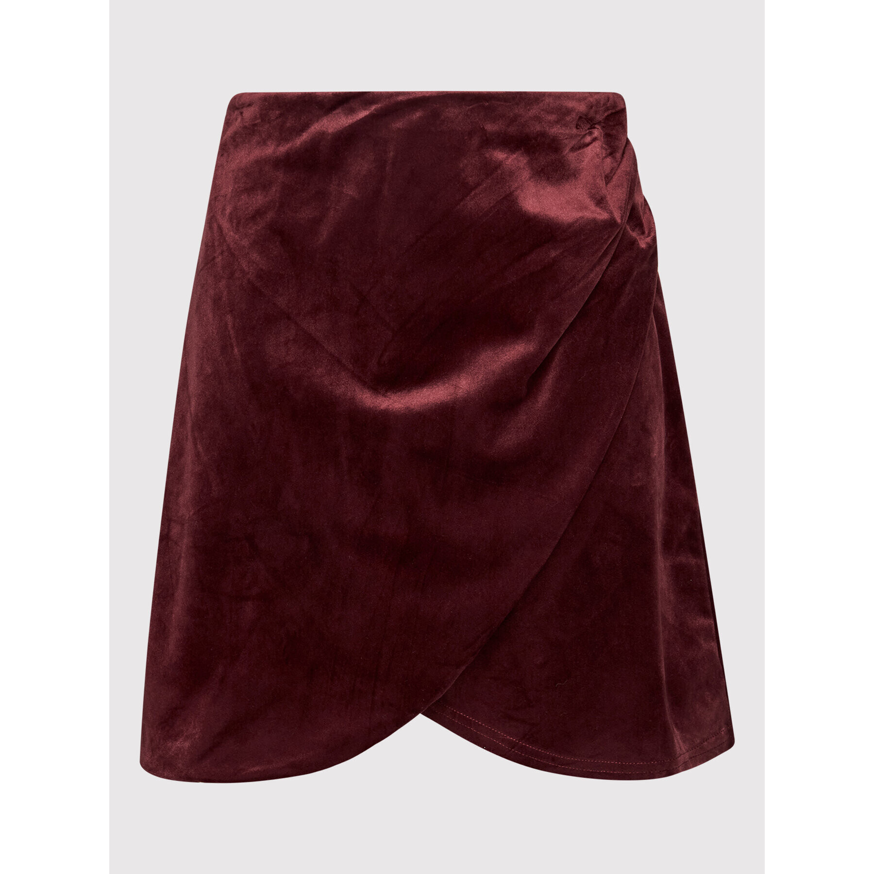 NA-KD Mini sukňa Velvet 1100-004516-0208-581 Bordová Regular Fit - Pepit.sk