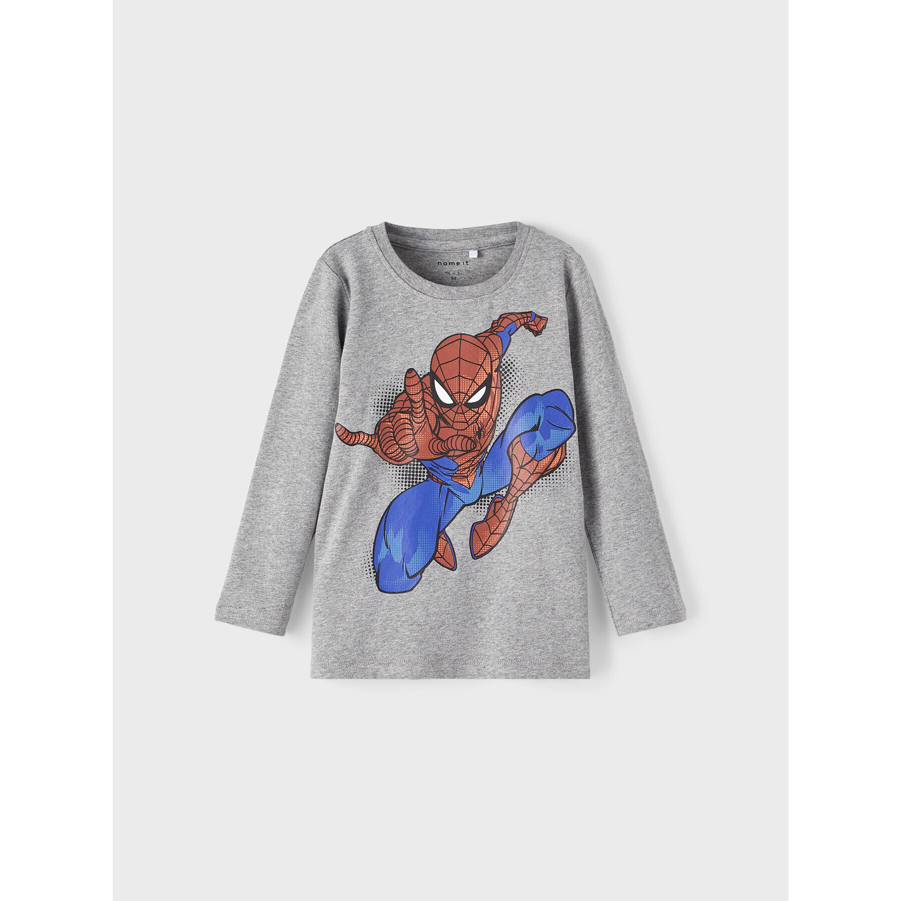 NAME IT Blúzka SPIDER-MAN 13210754 Sivá Regular Fit - Pepit.sk