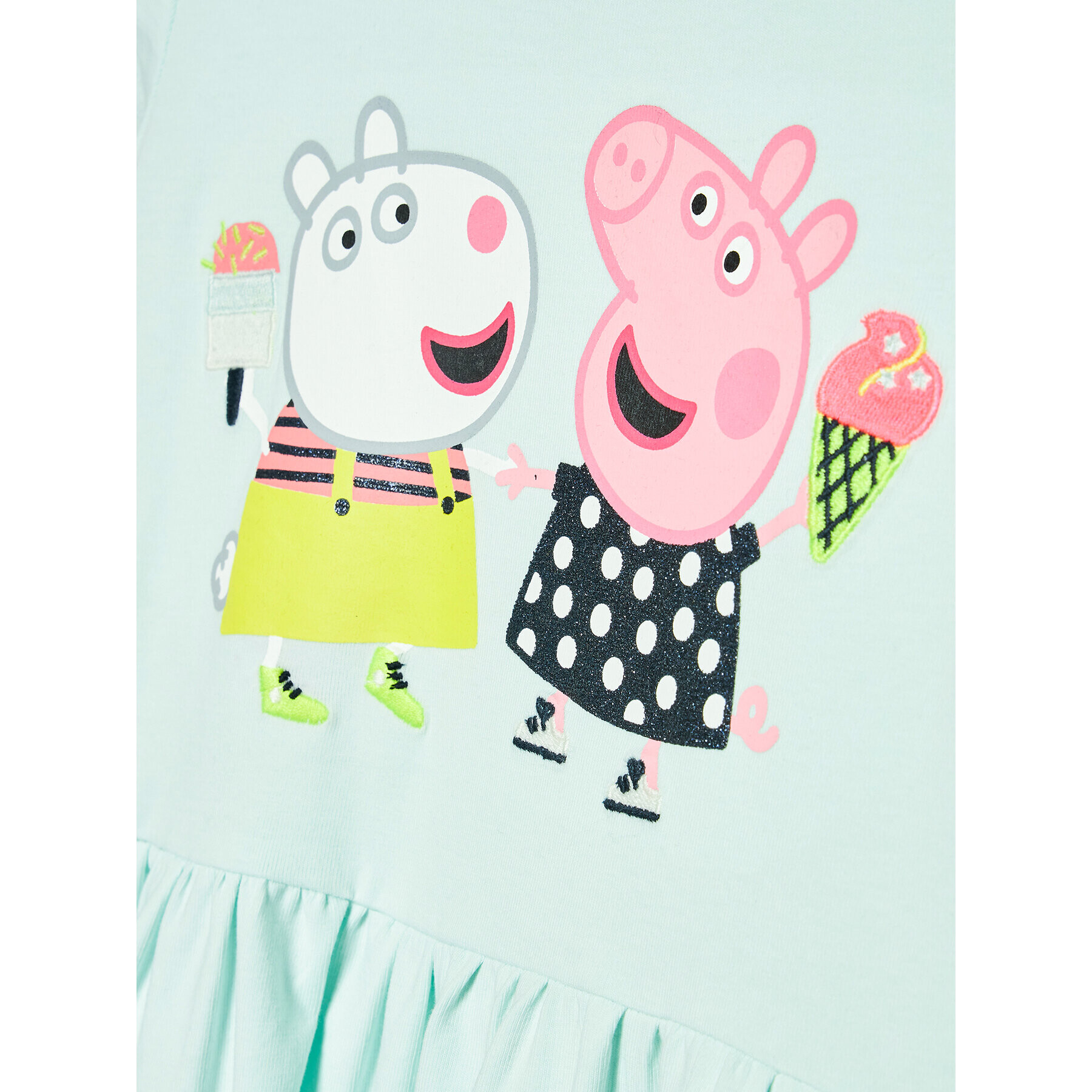 NAME IT Každodenné šaty PEPPA PIG 13201306 Zelená Regular Fit - Pepit.sk