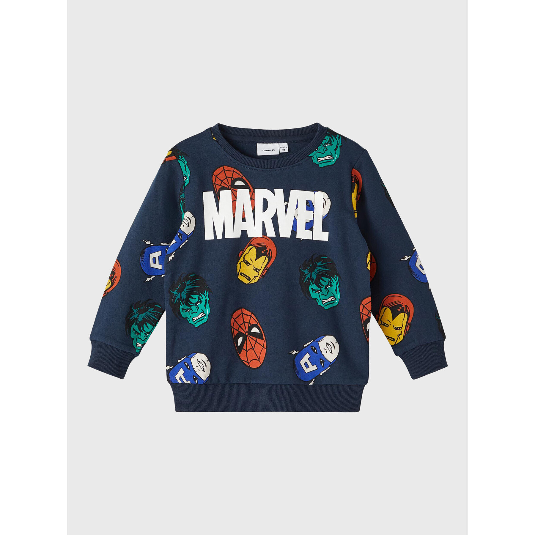 NAME IT Mikina MARVEL 13210768 Tmavomodrá Regular Fit - Pepit.sk