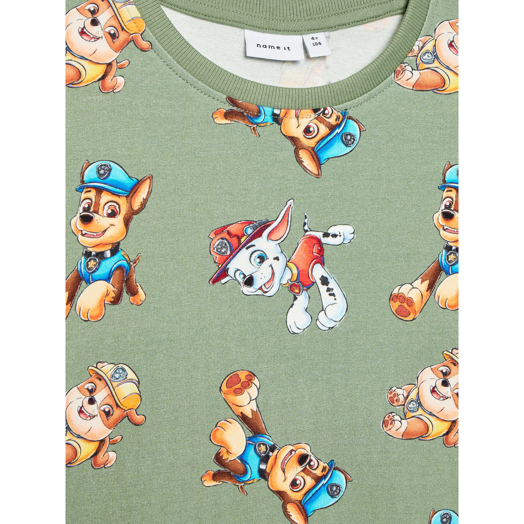 NAME IT Mikina PAW PATROL 13201005 Zelená Regular Fit - Pepit.sk