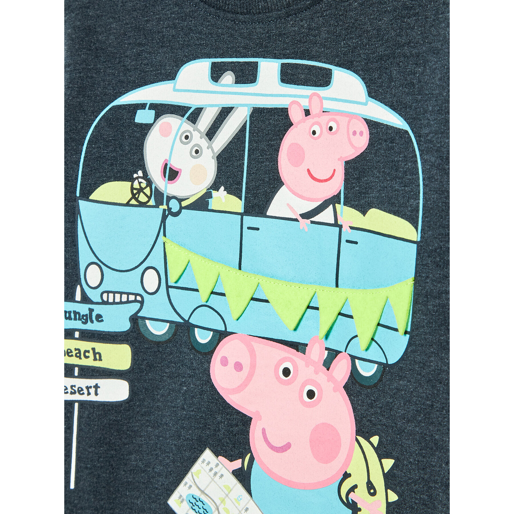 NAME IT Mikina PEPPA PIG 13201337 Tmavomodrá Regular Fit - Pepit.sk