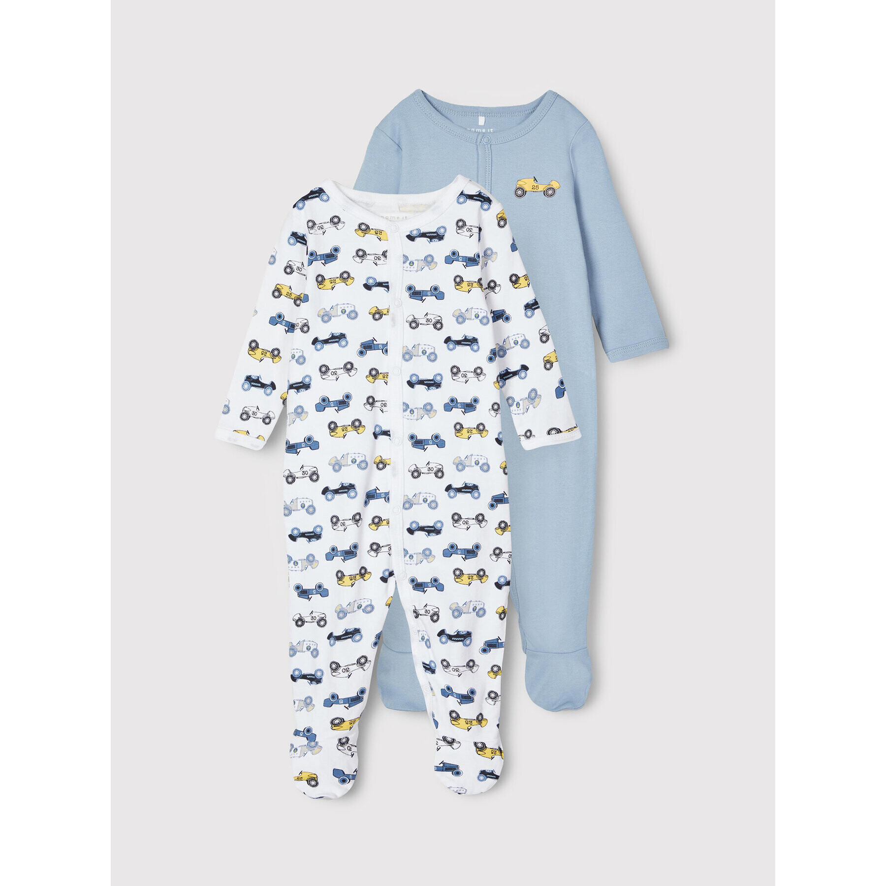 NAME IT Súprava 2 kusov dupačiek Nightsuit 13189124 Modrá Regular Fit - Pepit.sk