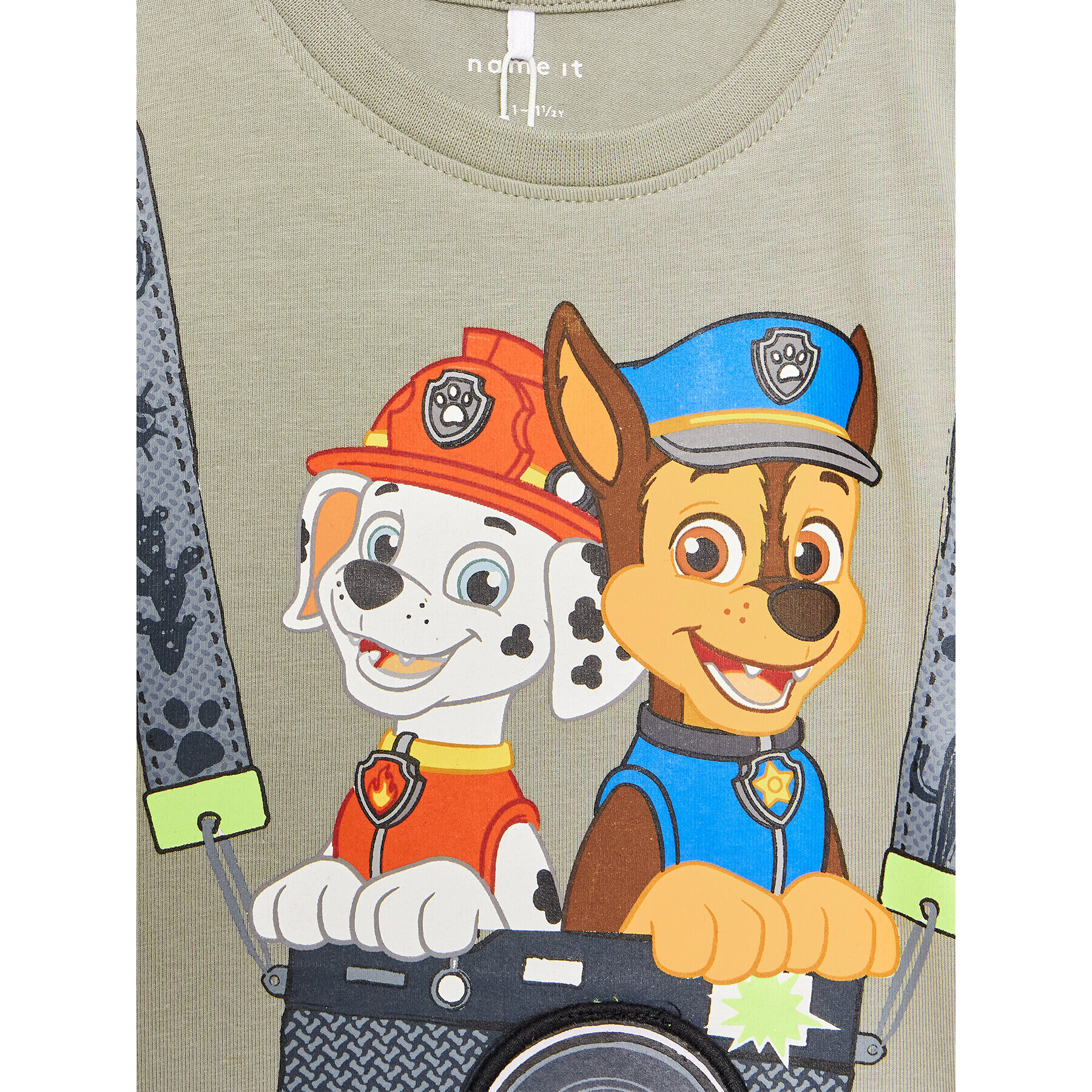 NAME IT Tričko PAW PATROL 13203540 Zelená Regular Fit - Pepit.sk