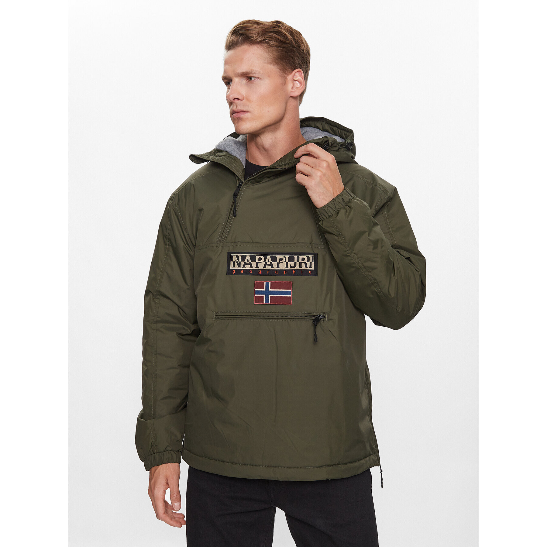 Napapijri Bunda anorak Northfarer 2.0 NP0A4GS5 Zelená Regular Fit - Pepit.sk