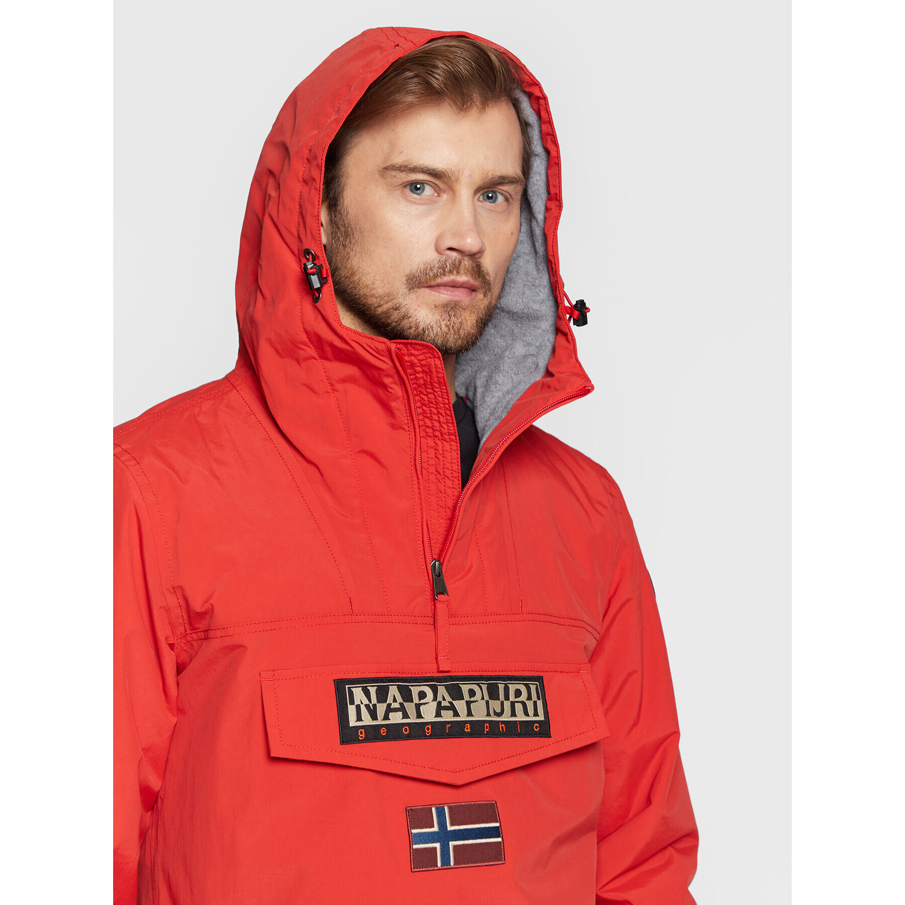 Napapijri Bunda anorak Rainforest Winter 3 NP0A4GMC Červená Regular Fit - Pepit.sk