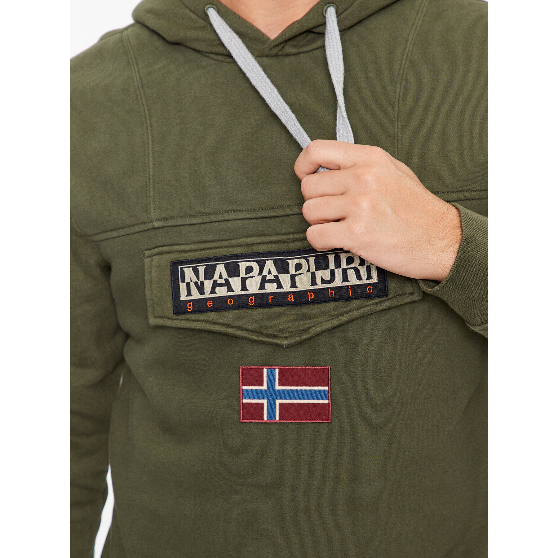 Napapijri Mikina Unisex Burgee Wint2 NP0A4GJD Zelená Regular Fit - Pepit.sk