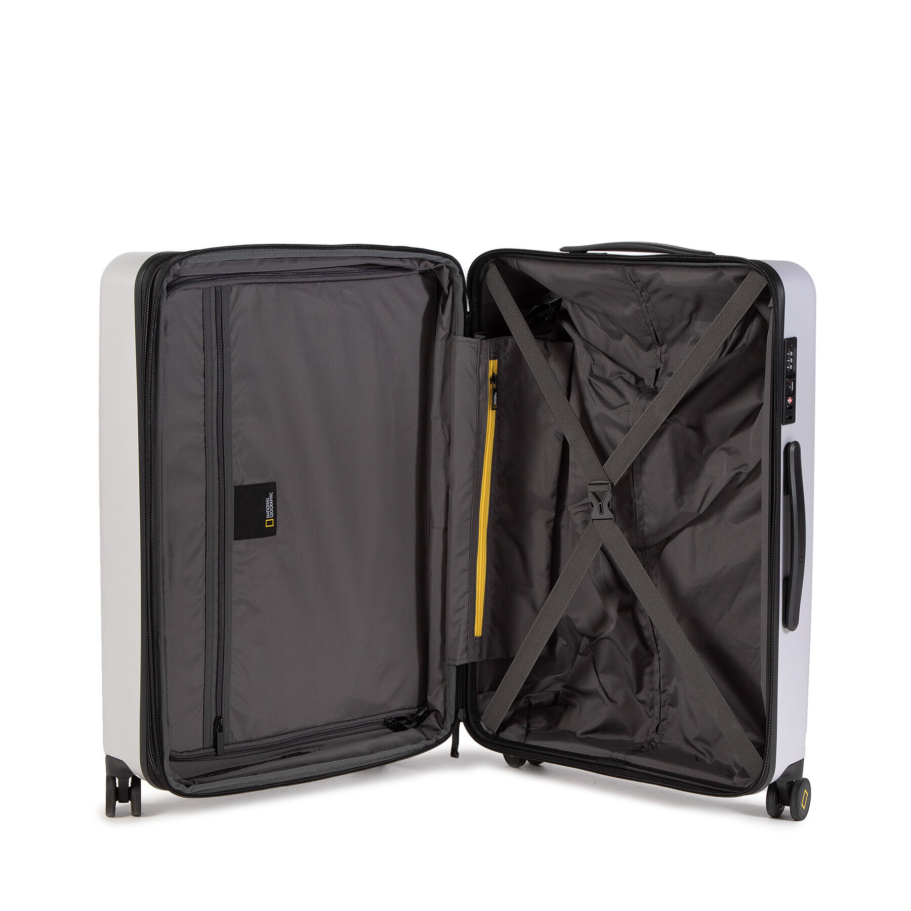 National Geographic Malý pevný kufor Luggage N164HA.60.23 Strieborná - Pepit.sk