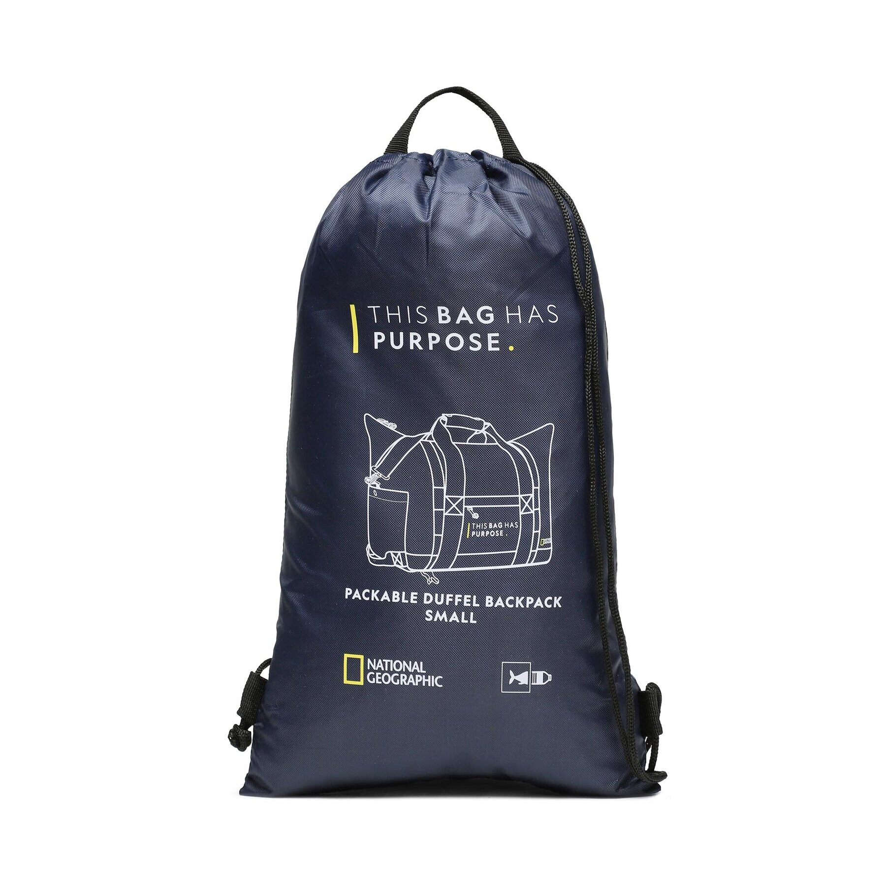 National Geographic Taška Packable Duffel Backpack Small N10440.49 Tmavomodrá - Pepit.sk