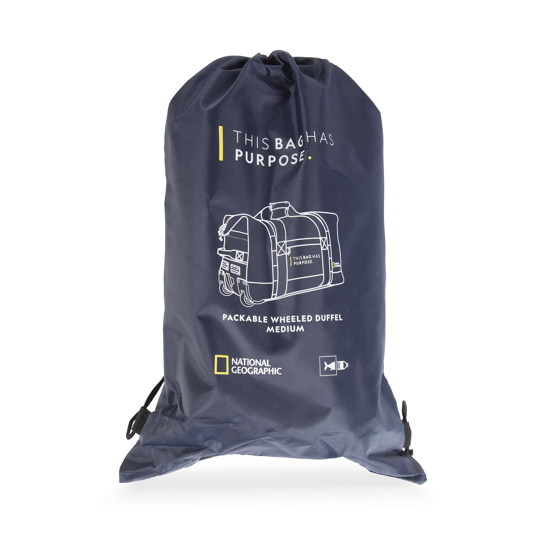 National Geographic Taška Packable Wheeled Duffel Medium N10443.49 Tmavomodrá - Pepit.sk