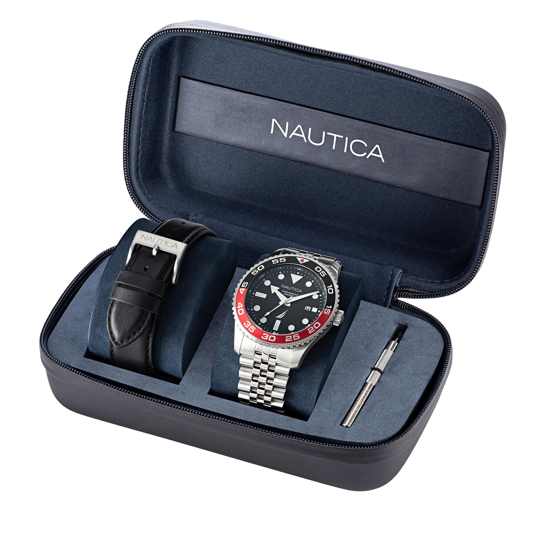 Nautica Hodinky Pacific Beach Box Set NAPPBF145 Strieborná - Pepit.sk