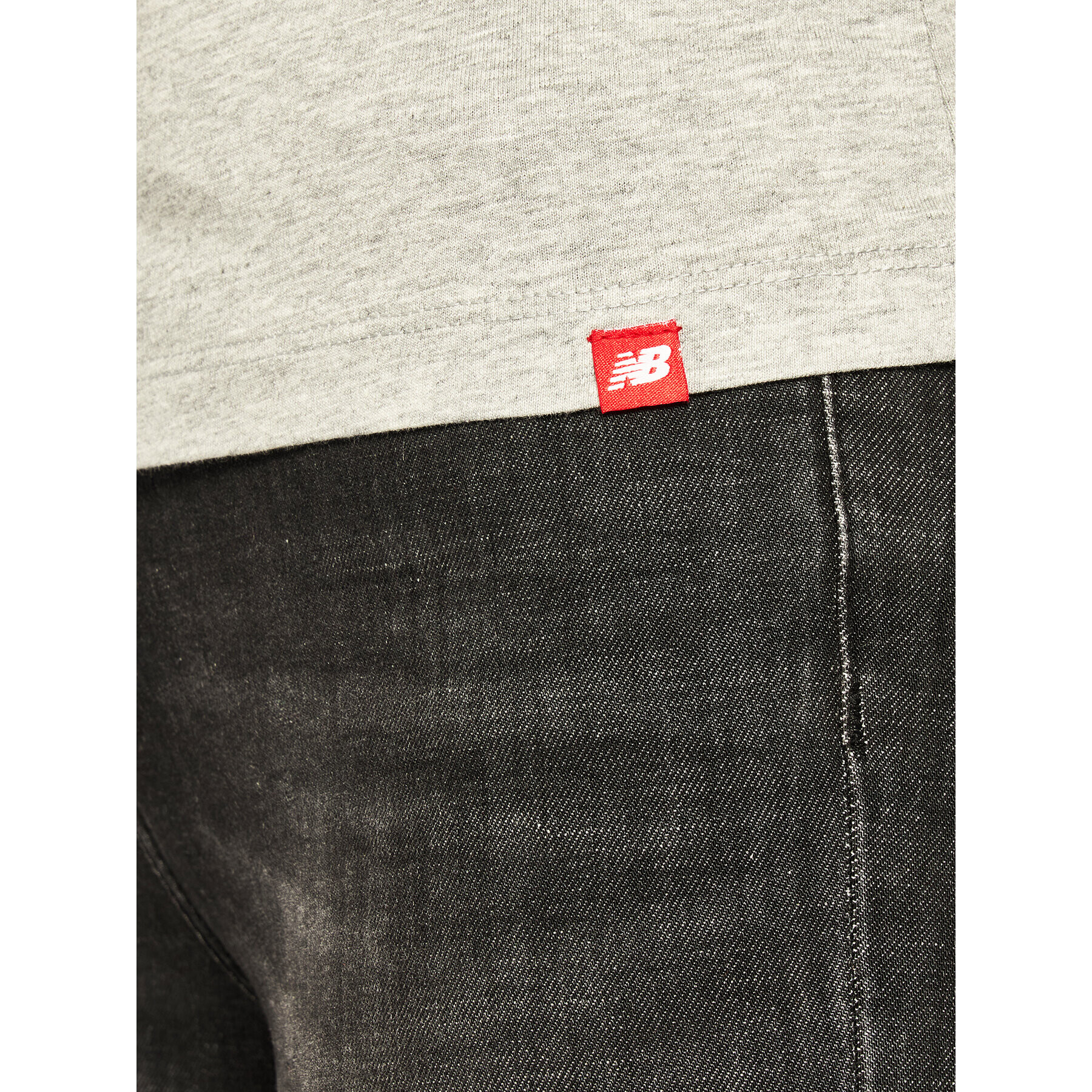 New Balance Tričko Essentials Stacked Logo Tee WT91546 Sivá Athletic Fit - Pepit.sk