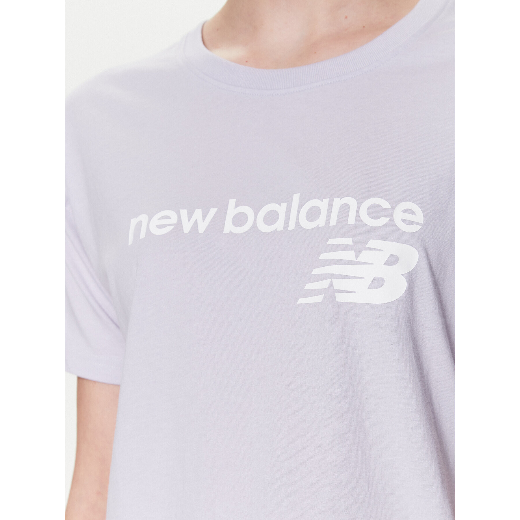 New Balance Tričko Stacked WT03805 Fialová Relaxed Fit - Pepit.sk