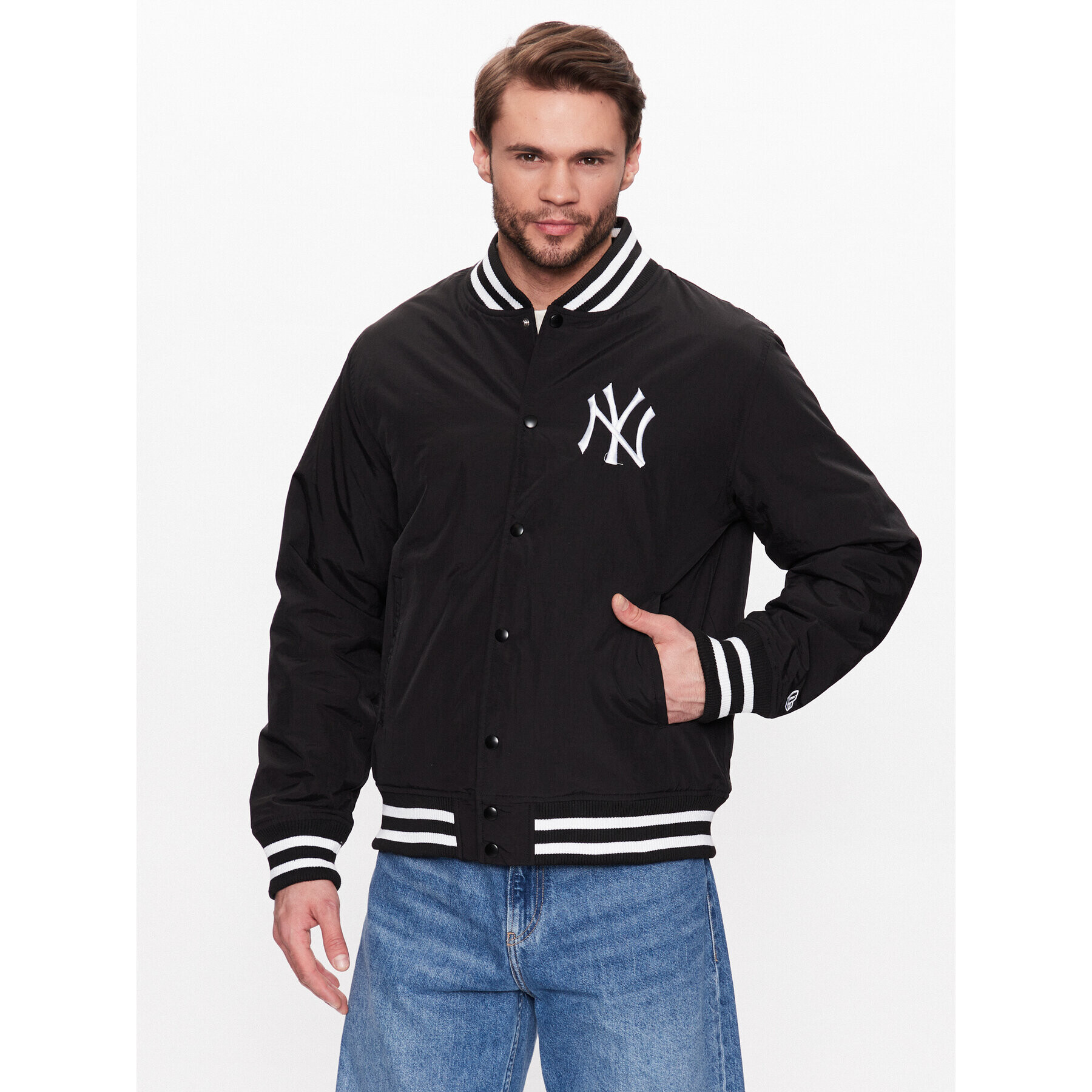 New Era Bundy bomber New York Yankees MLB Team Logo 60332171 Čierna Regular Fit - Pepit.sk