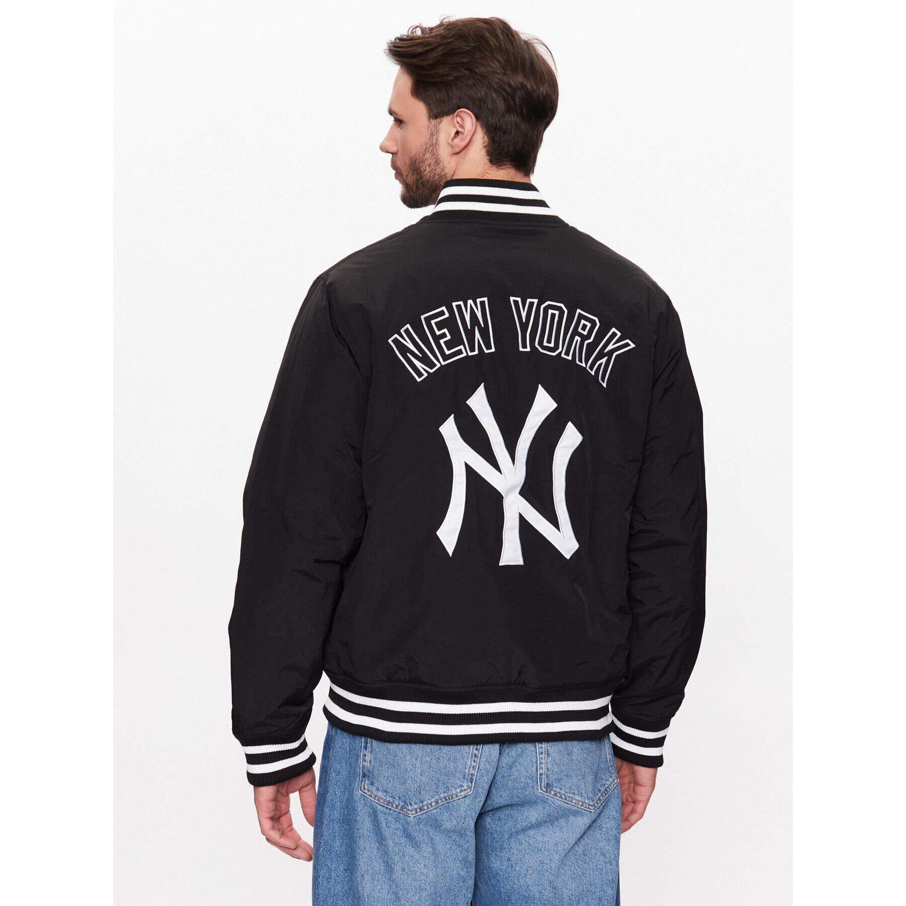 New Era Bundy bomber New York Yankees MLB Team Logo 60332171 Čierna Regular Fit - Pepit.sk