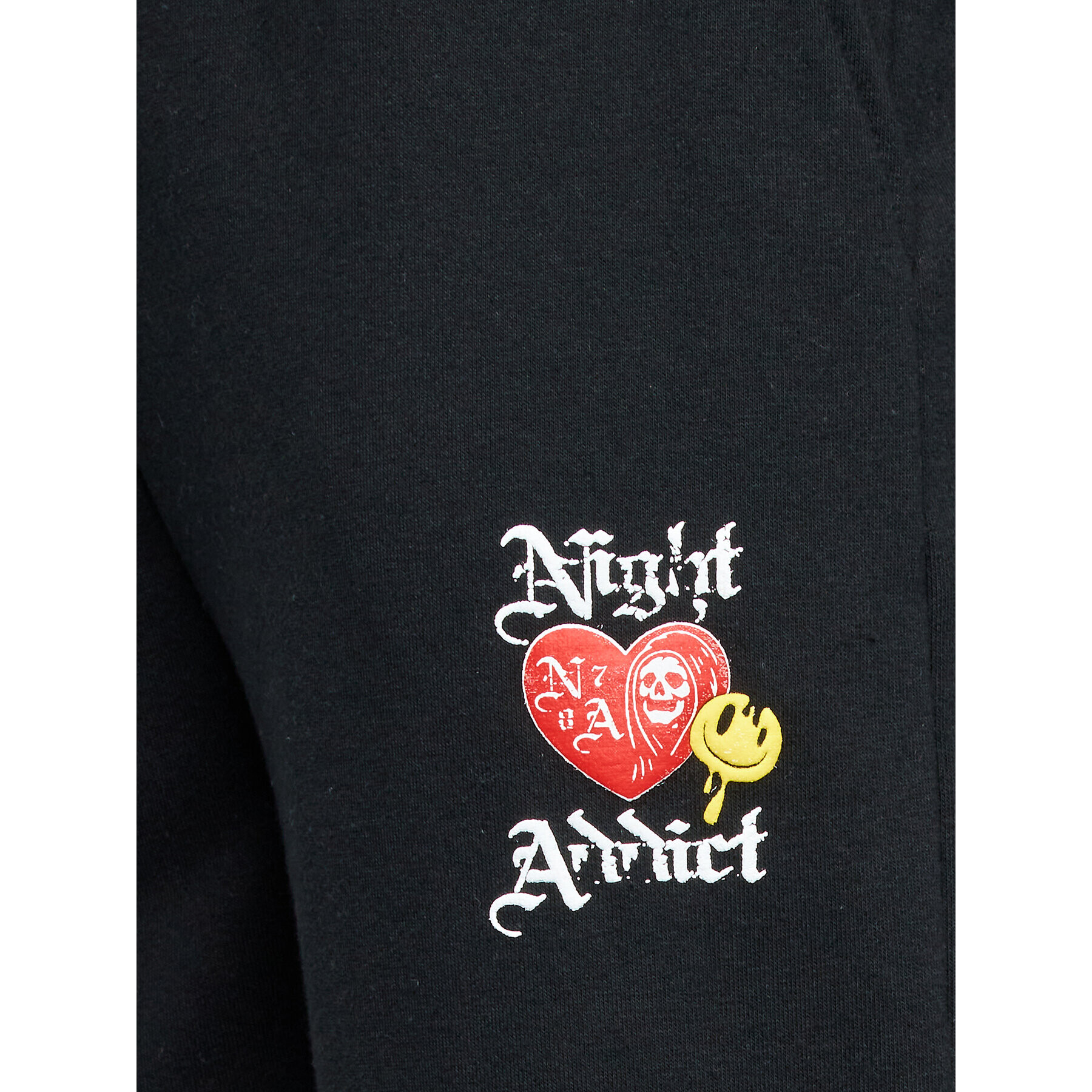 Night Addict Teplákové nohavice MJB-NA516HEART Čierna Regular Fit - Pepit.sk