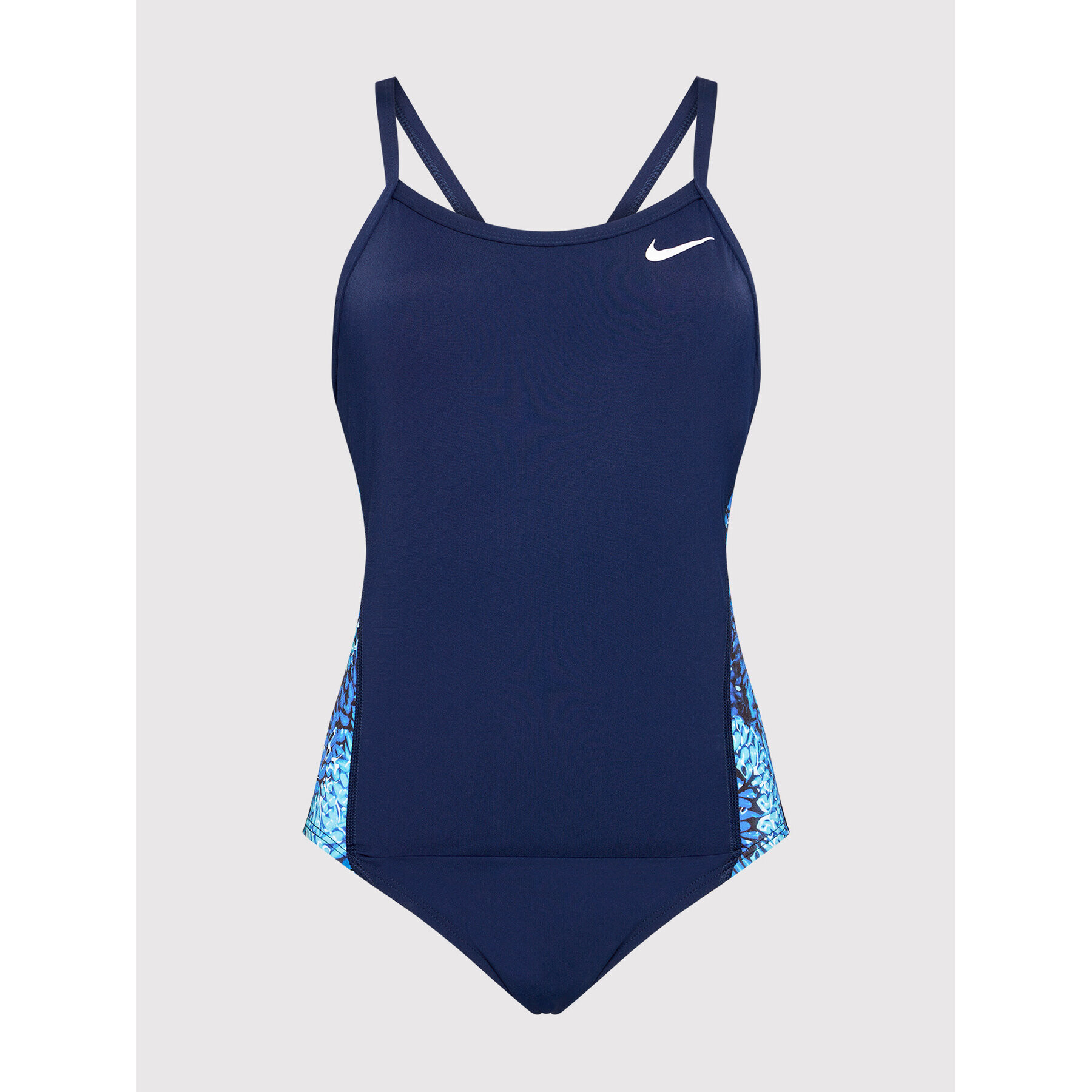 Nike Bikiny Hydrastrong Multiple Print Racerback NESSB015 Tmavomodrá - Pepit.sk