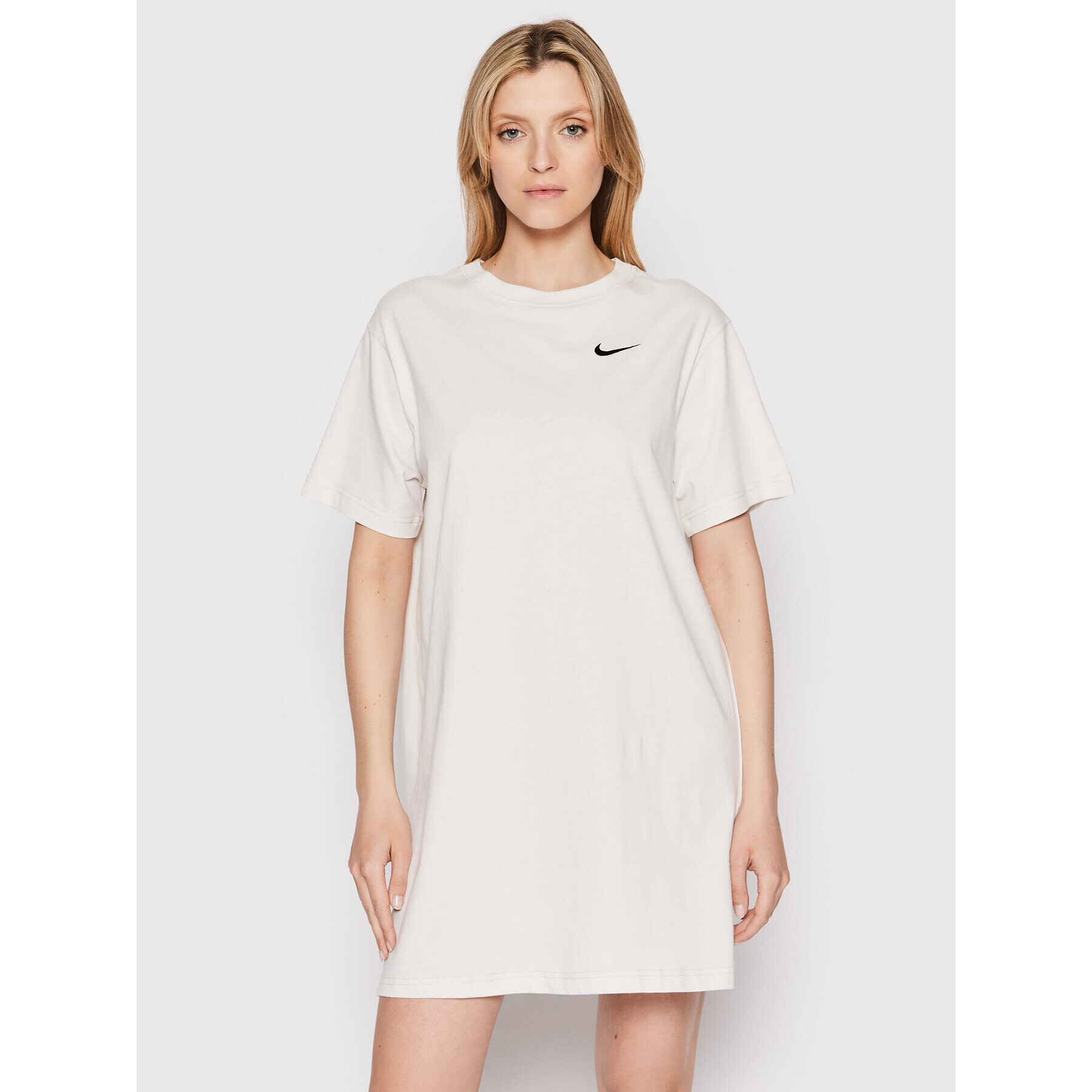 Nike Každodenné šaty Sportswear Swoosh DM6191 Béžová Oversize - Pepit.sk