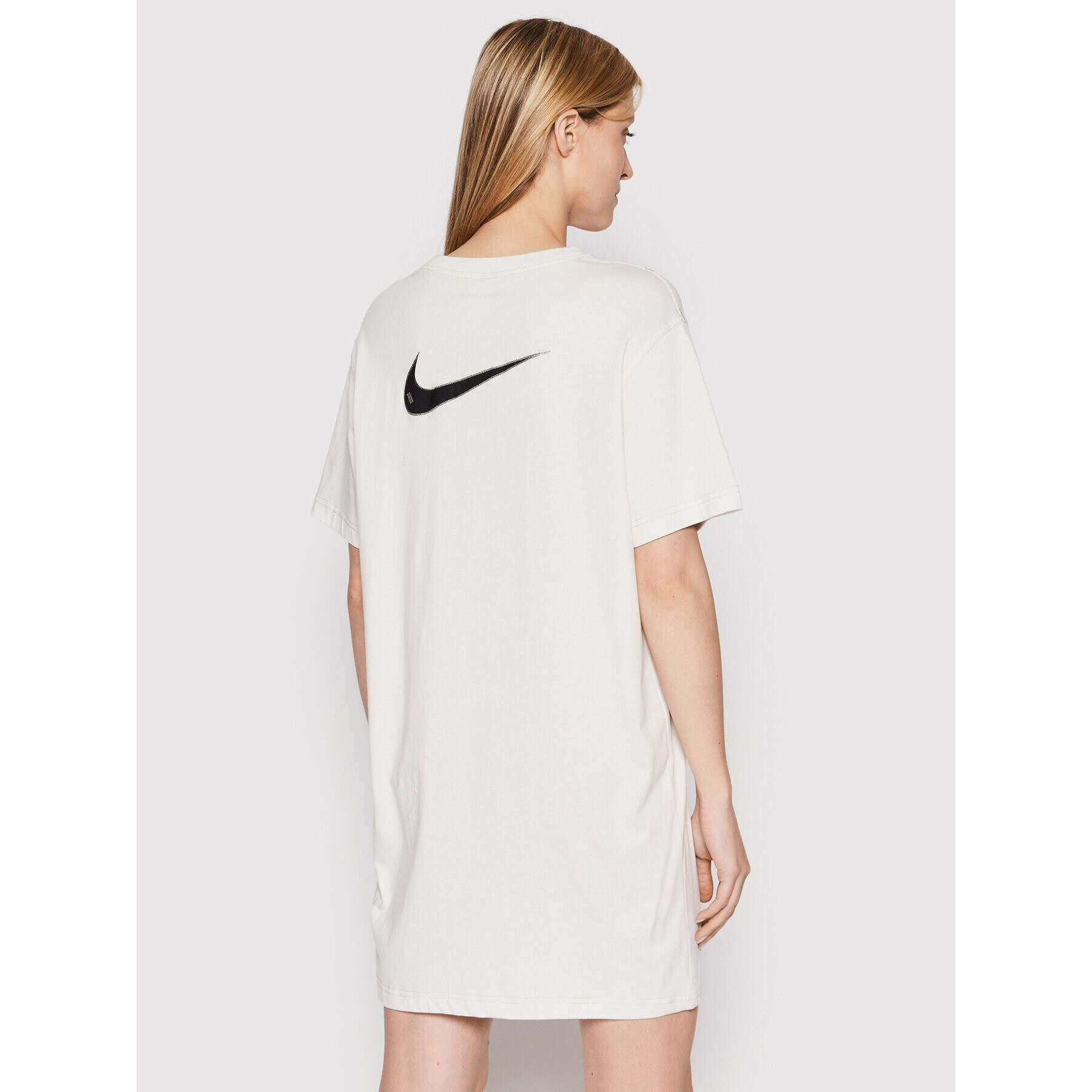 Nike Každodenné šaty Sportswear Swoosh DM6191 Béžová Oversize - Pepit.sk