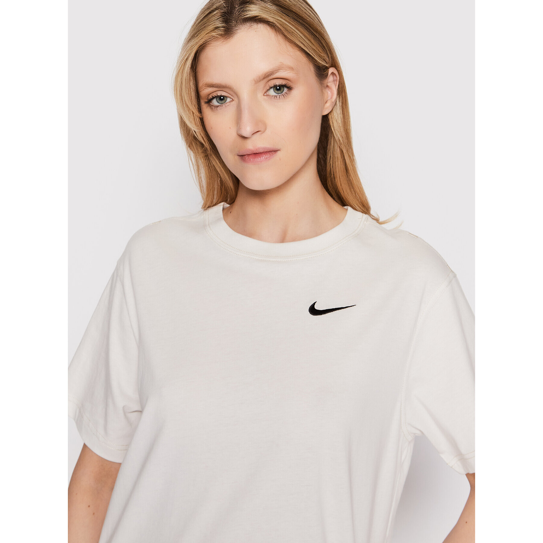 Nike Každodenné šaty Sportswear Swoosh DM6191 Béžová Oversize - Pepit.sk