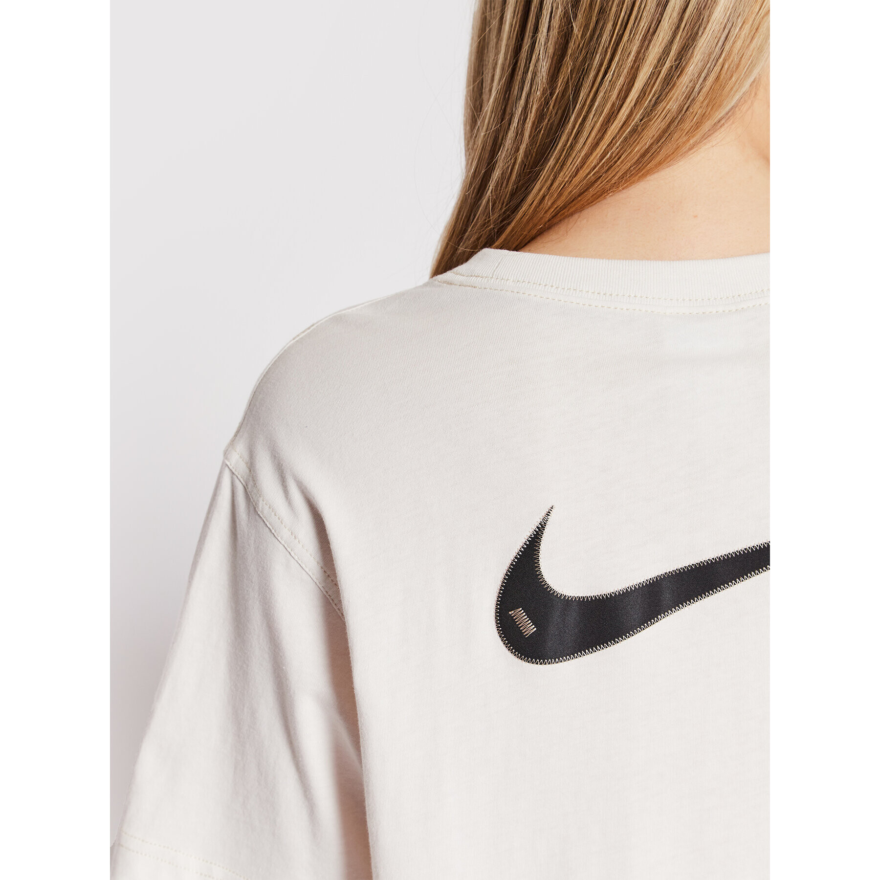 Nike Každodenné šaty Sportswear Swoosh DM6191 Béžová Oversize - Pepit.sk