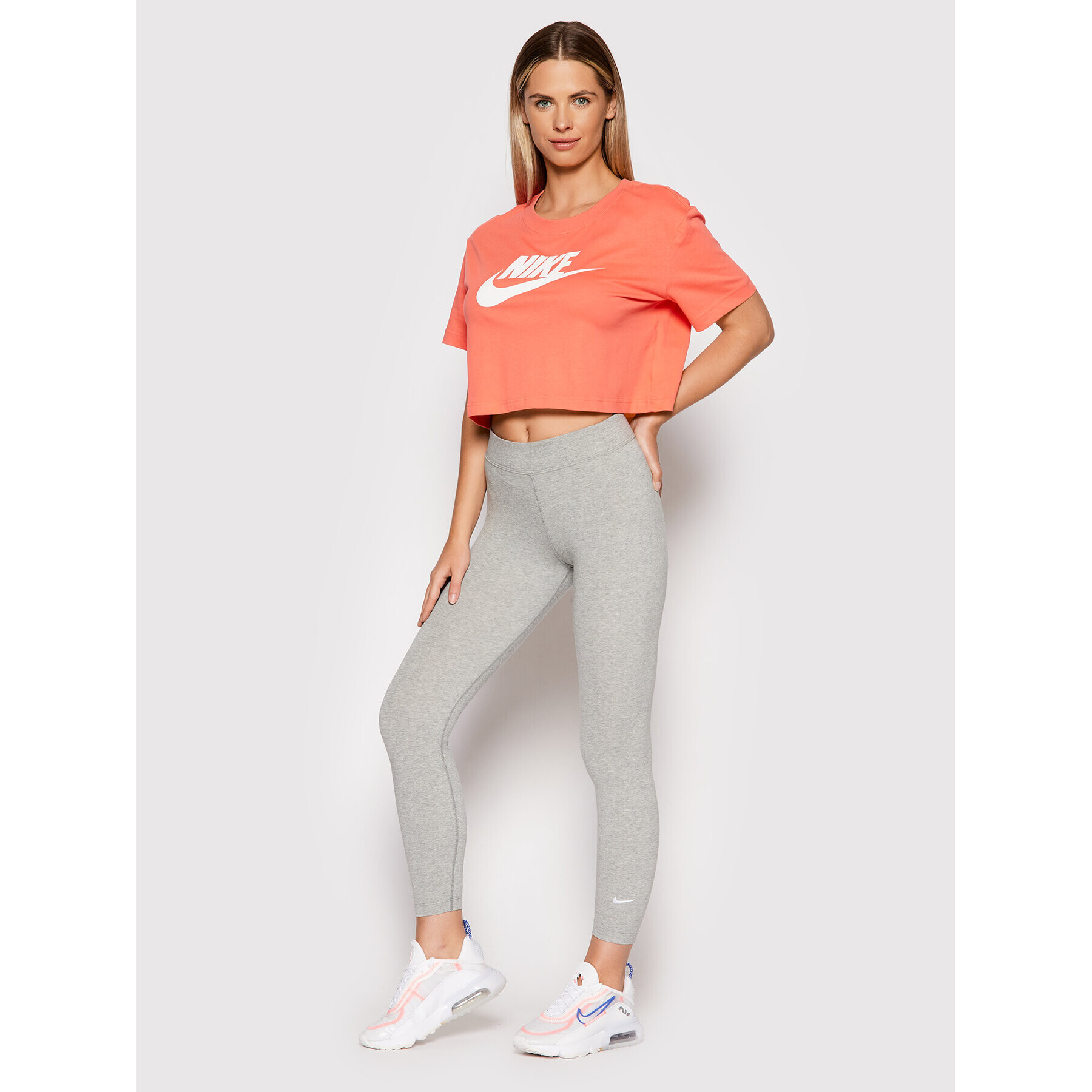 Nike Legíny Sportswear Essential CZ8532 Sivá Slim Fit - Pepit.sk