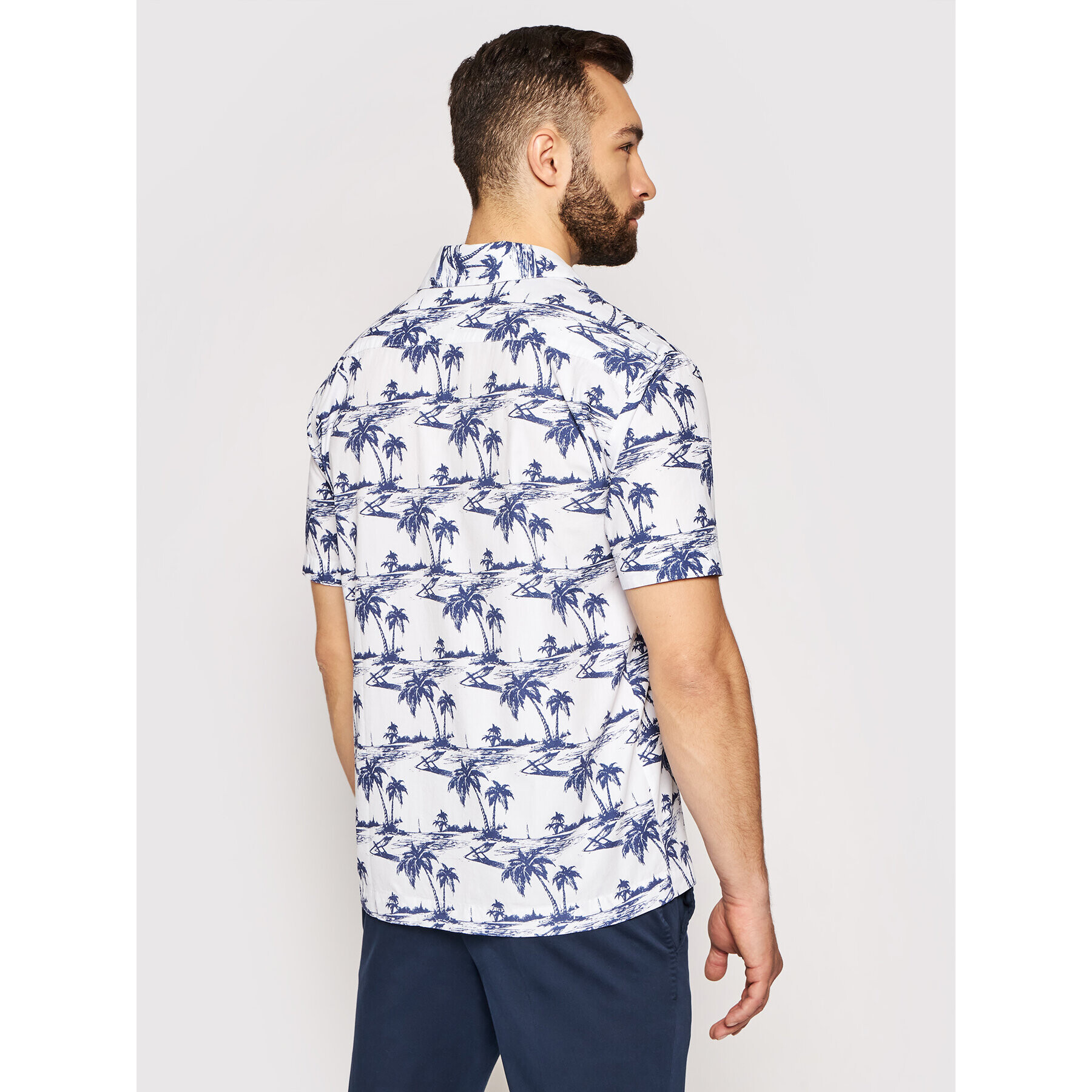 North Sails Košeľa S/S Riviera Collar 664022 Biela Regular Fit - Pepit.sk