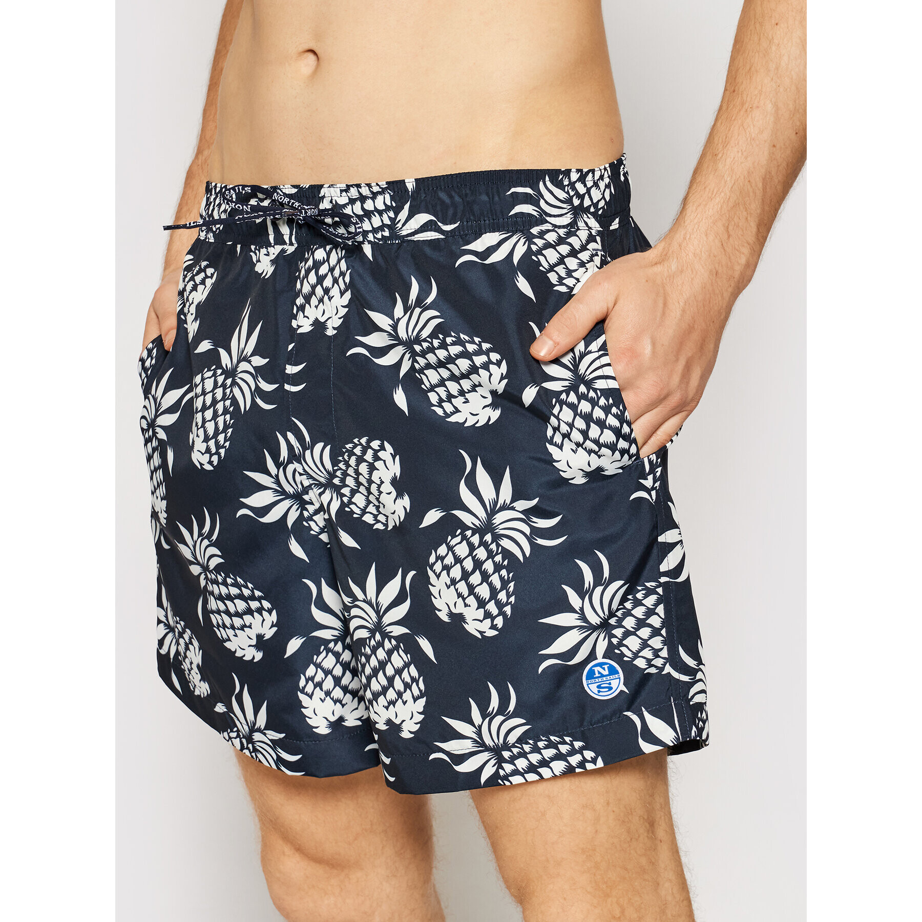 North Sails Plavecké šortky Short Allover 673493 Čierna Regular Fit - Pepit.sk