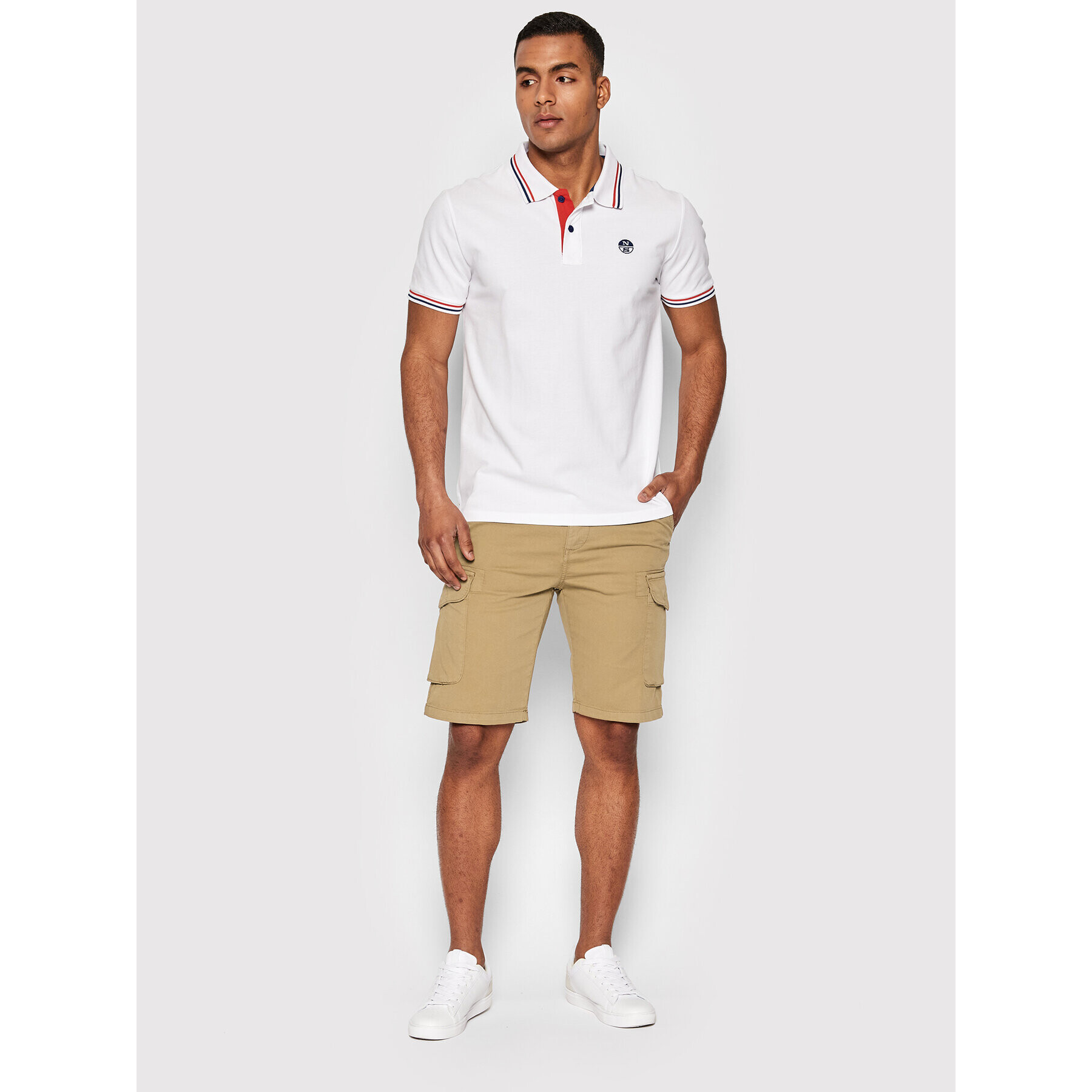 North Sails Polokošeľa 692354 Biela Regular Fit - Pepit.sk