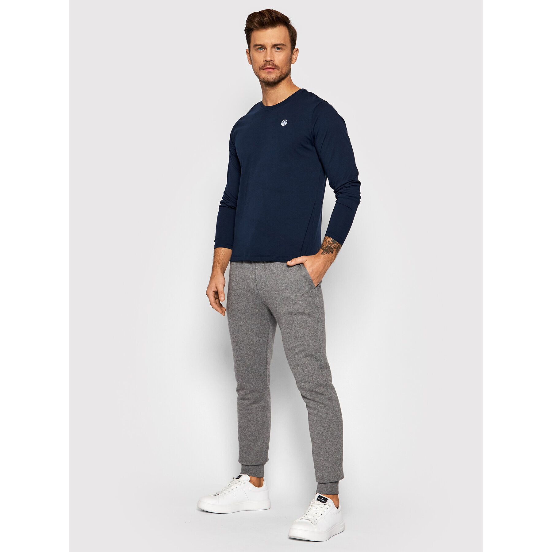 North Sails Teplákové nohavice Jogging Bottoms 672905 Sivá Regular Fit - Pepit.sk