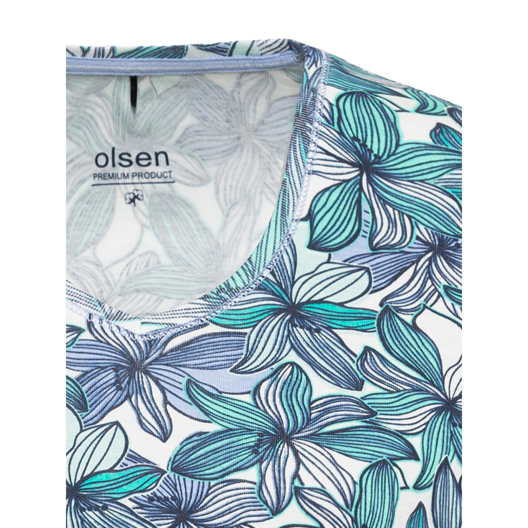 Olsen Blúzka 11104476 Modrá Regular Fit - Pepit.sk