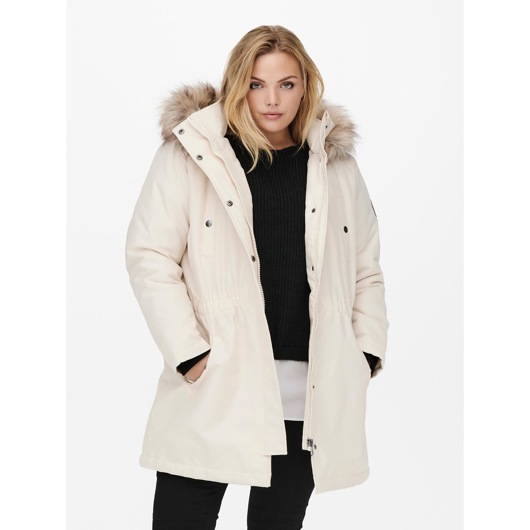 ONLY Carmakoma Parka Irena 15185999 Béžová Regular Fit - Pepit.sk