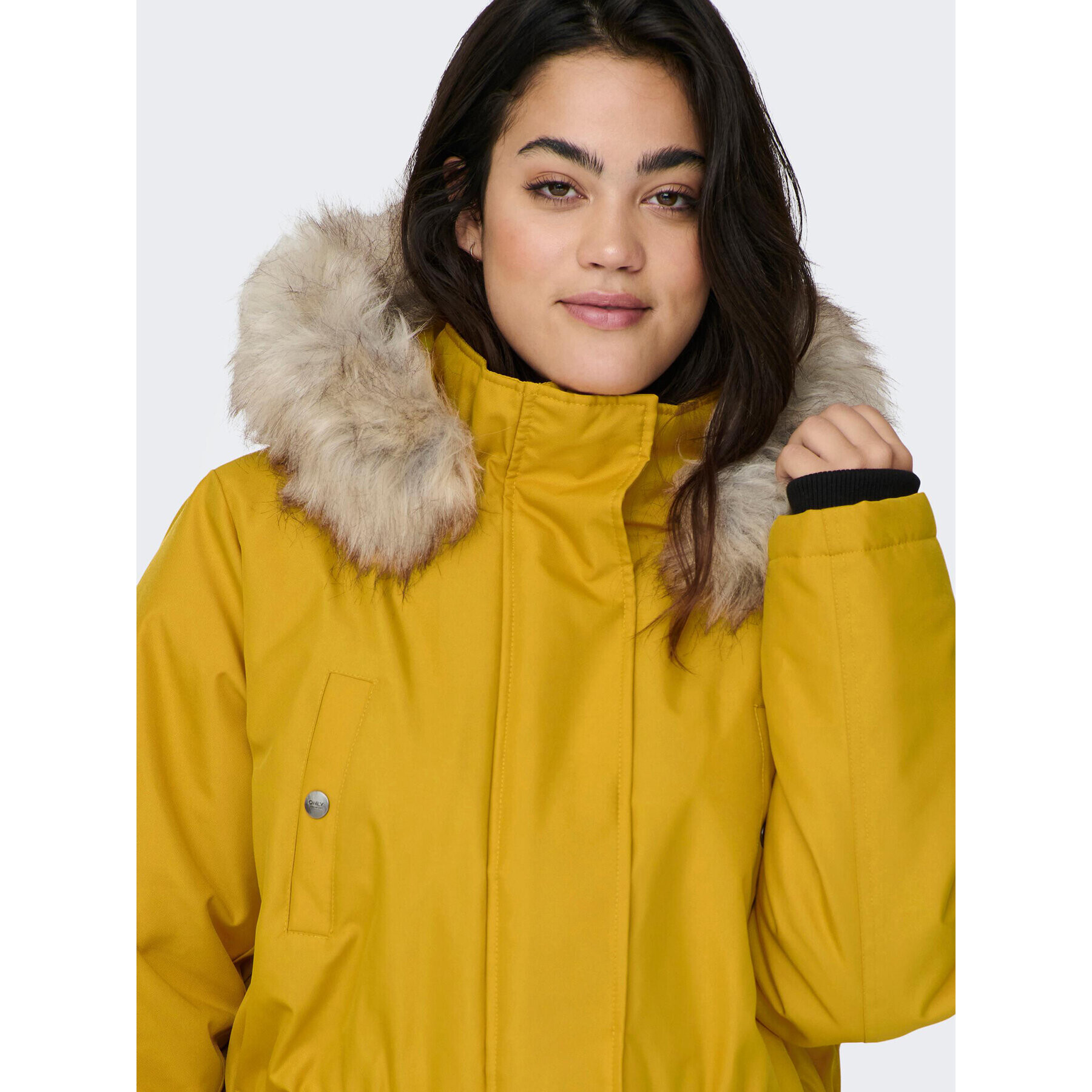 ONLY Carmakoma Parka Irena 15185999 Žltá Regular Fit - Pepit.sk