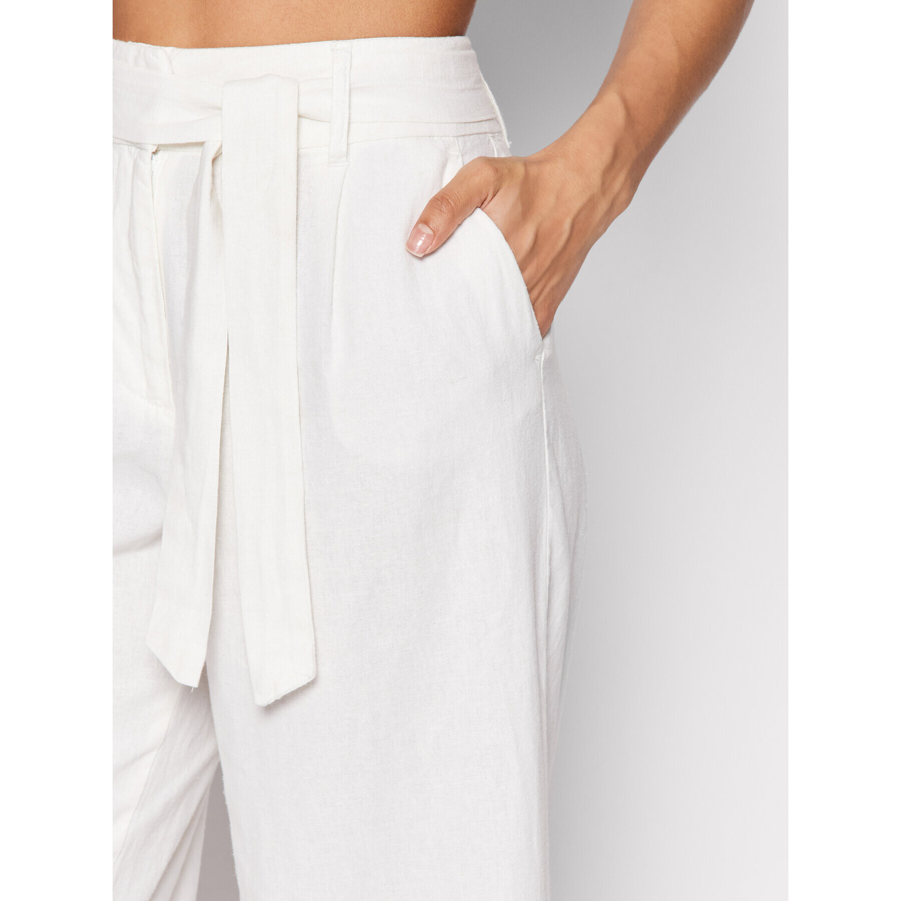 ONLY Culottes nohavice Caro 15255128 Biela Relaxed Fit - Pepit.sk