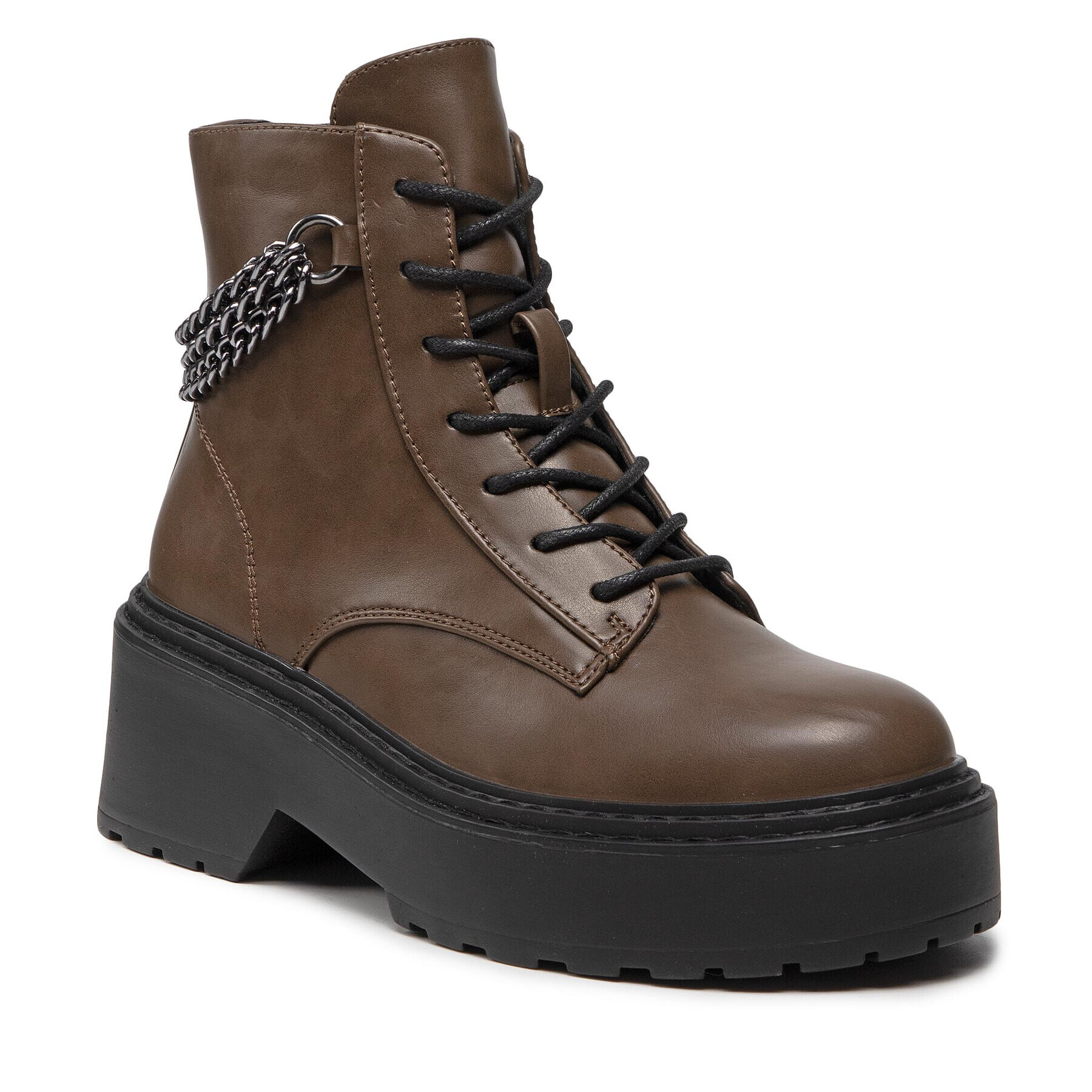 ONLY Shoes Členková obuv Lace Up Boot 15238830 Zelená - Pepit.sk