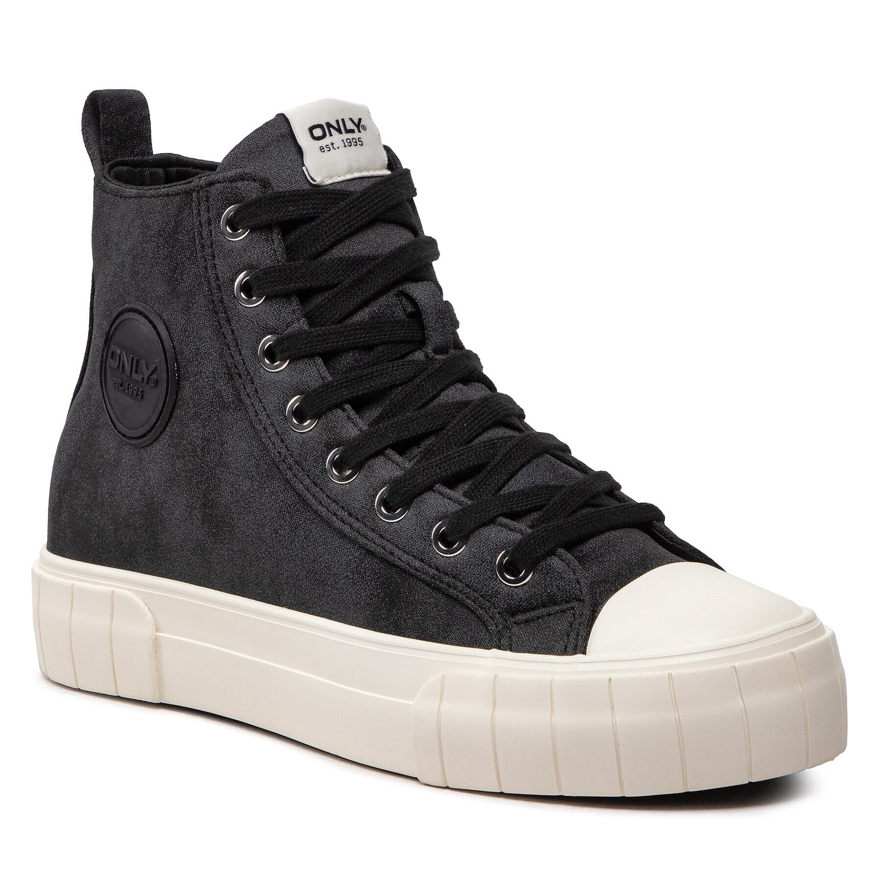 ONLY Shoes Plátenky Onlivv-10 Pu High Sneaker 15272208 Čierna - Pepit.sk