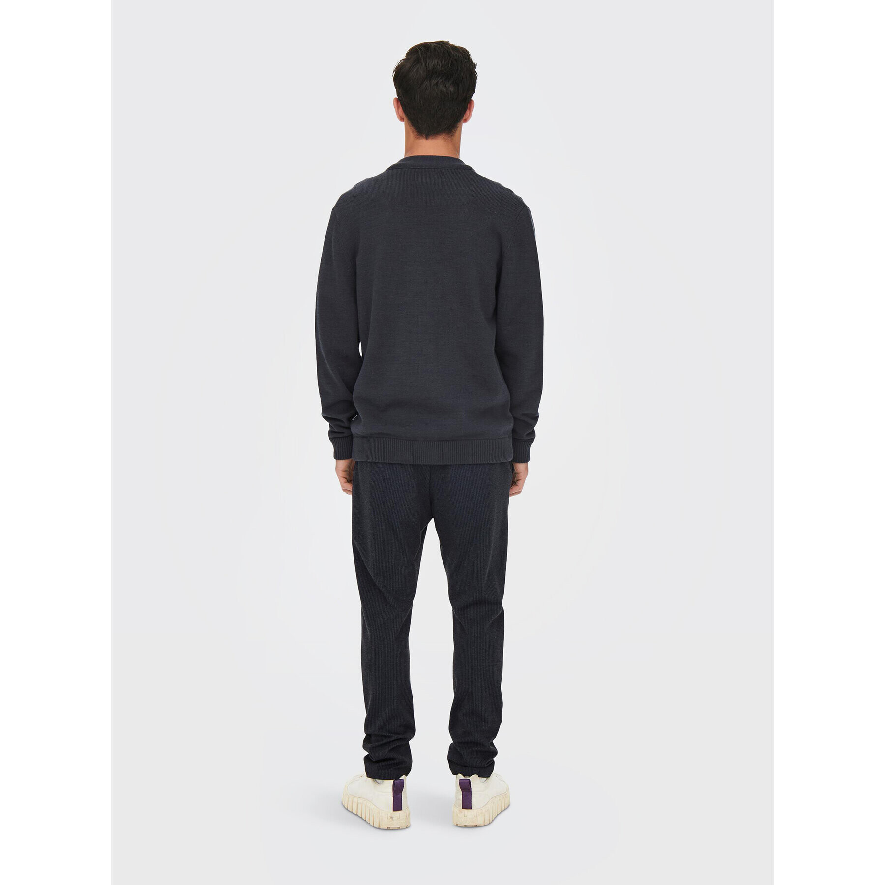 Only & Sons Bavlnené nohavice Linus 22023492 Tmavomodrá Relaxed Fit - Pepit.sk