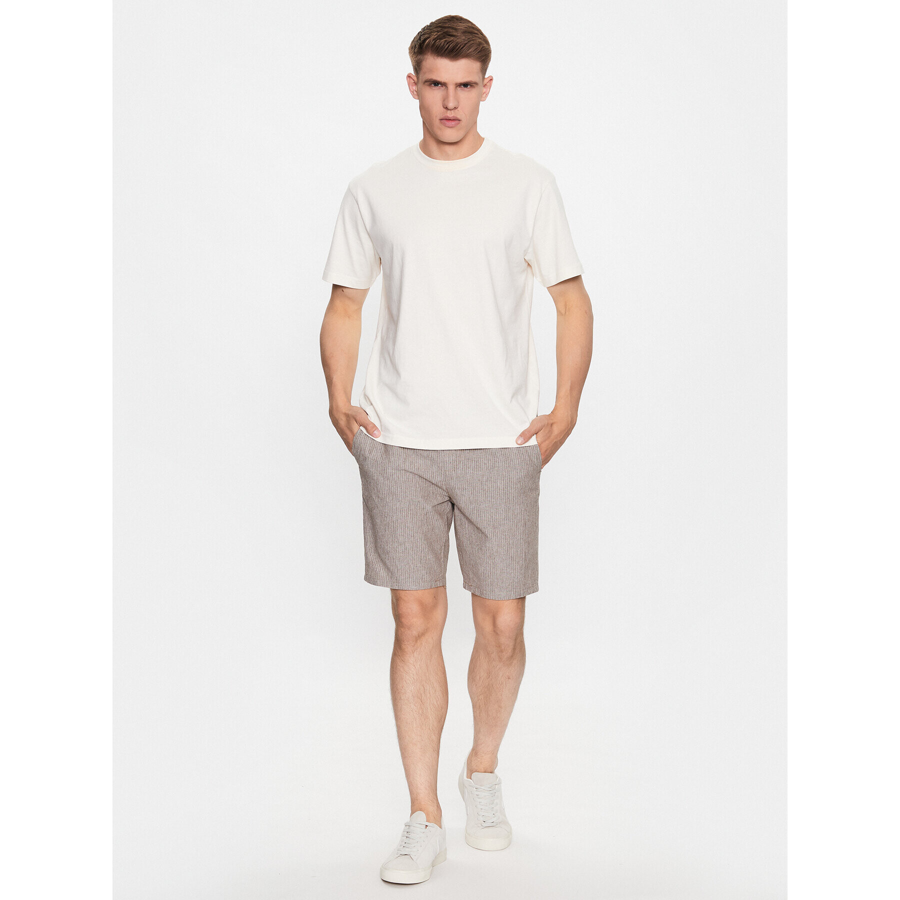 Only & Sons Bavlnené šortky 22024952 Hnedá Loose Fit - Pepit.sk