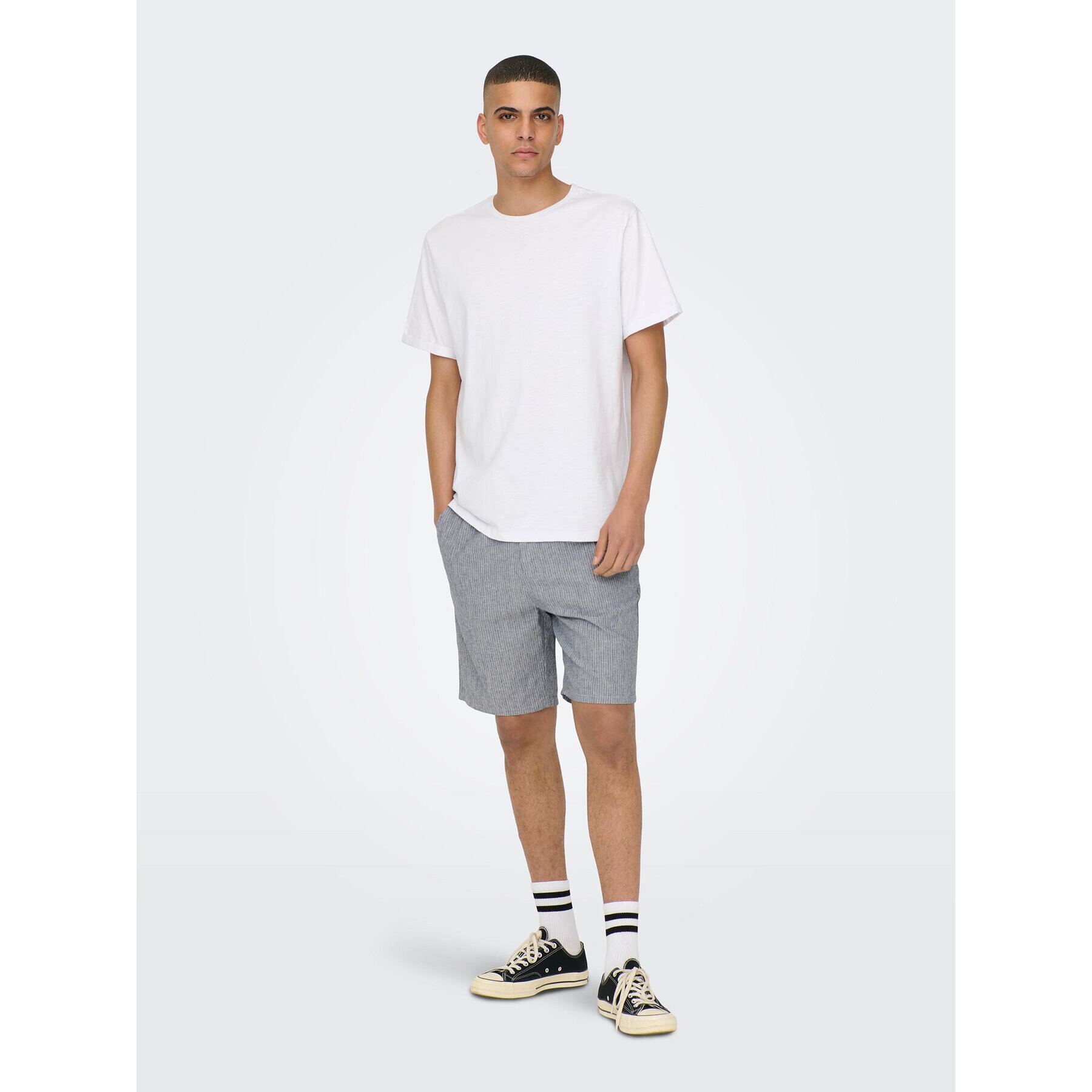 Only & Sons Bavlnené šortky 22024952 Sivá Loose Fit - Pepit.sk